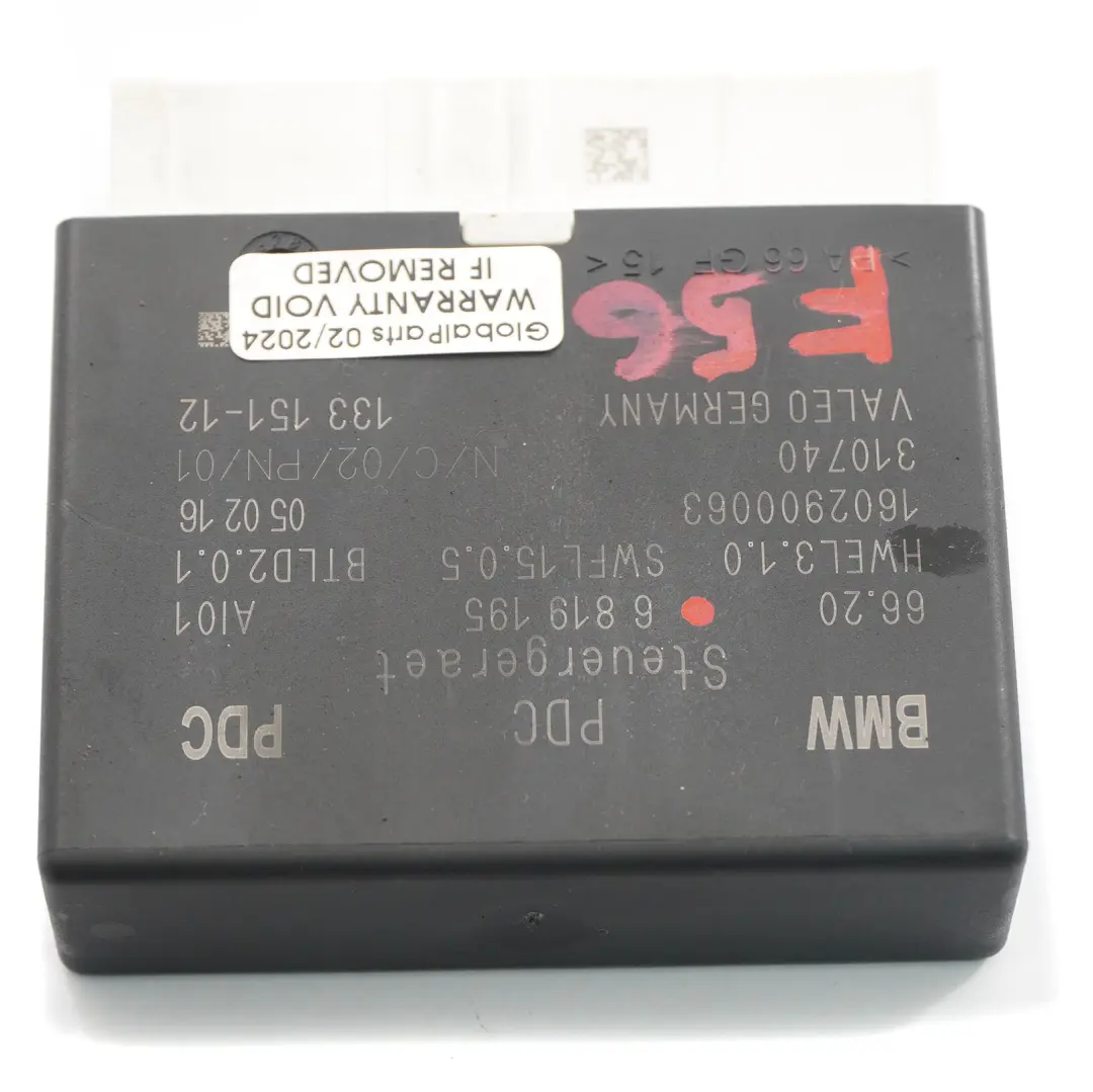 Module PDC BMW F45 X3 F25 Mini F55 F56 Capteur distance stationnement pour à propos du numéro de pièce 6819195 Module PDC BMW F45 X3 F25 Mini F55 F56 Capteur distance stationnement - SKU 6819195 - Numéro de pièce 6819195