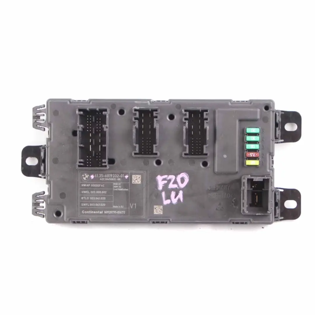  Control Unit Module BMW F20 F21 F30 F31 F32 Rear Body REM - SKU 6819332 - Part number 6819332