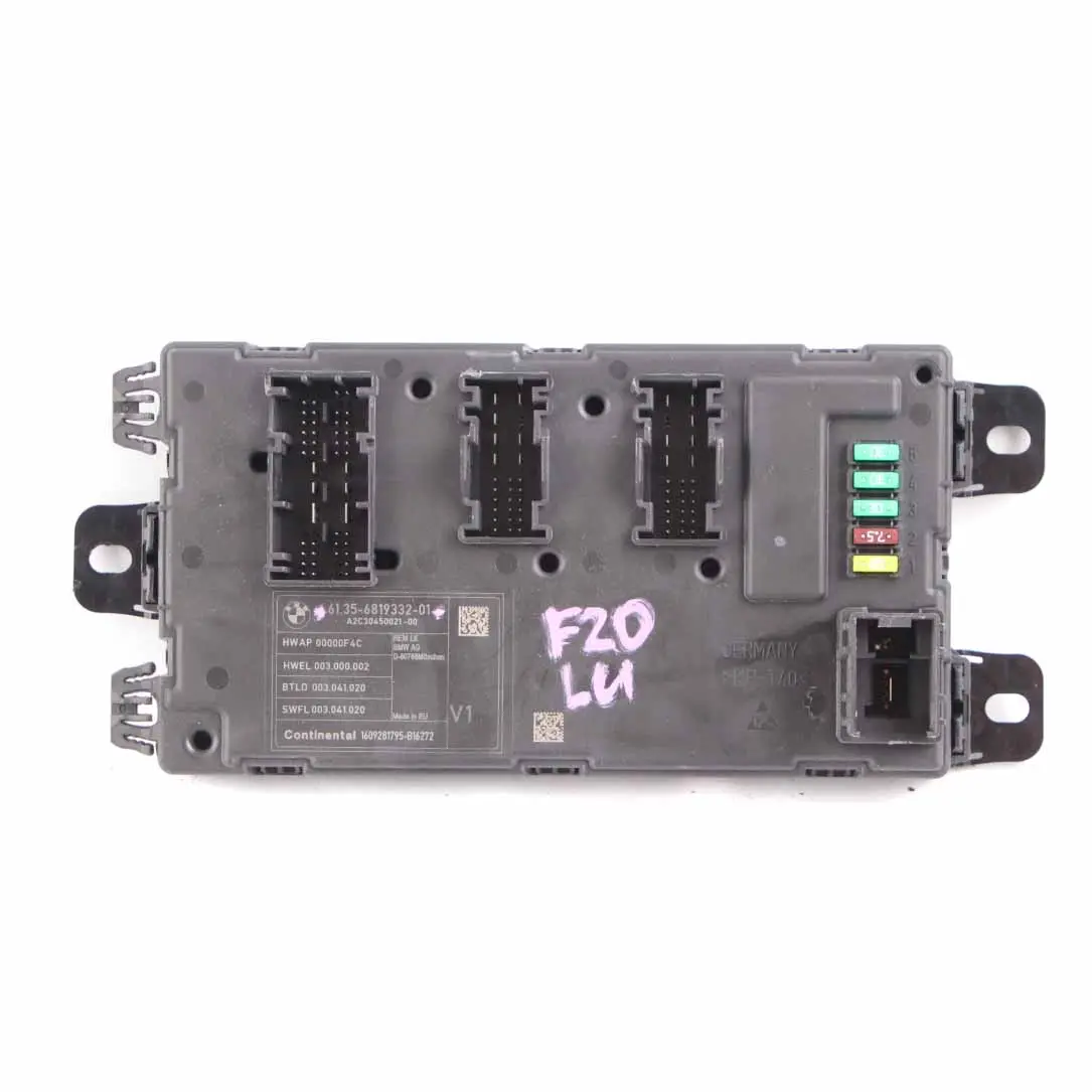 Módulo Unidad De Control BMW F20 F21 F30 F31 F32 Carrocería Trasera REM 6819332