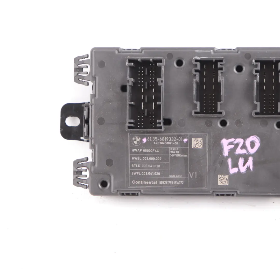  Control Unit Module BMW F20 F21 F30 F31 F32 Rear Body REM - SKU 6819332 - Part number 6819332