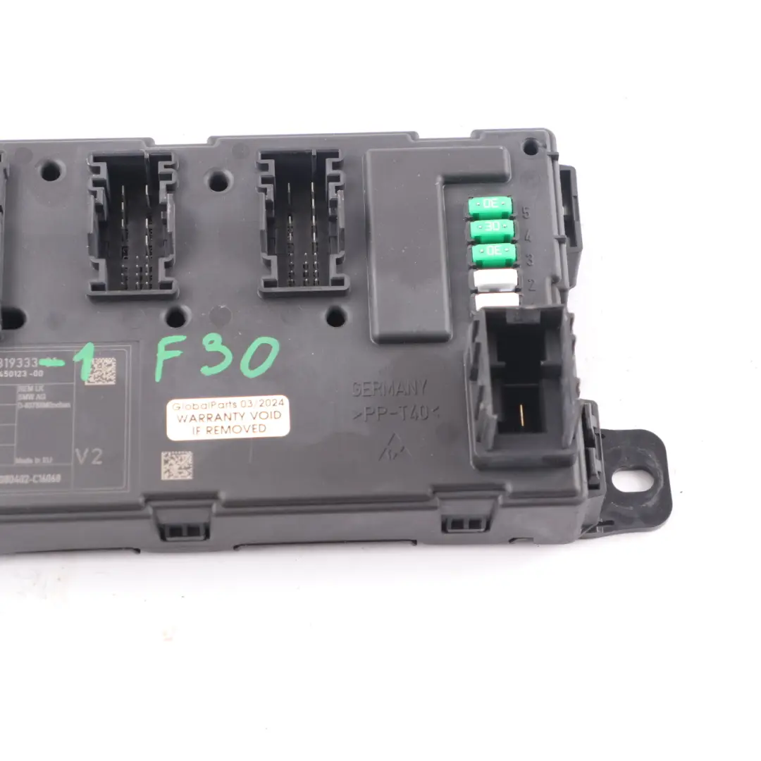 Hinteres Karosseriesteuergerät Modul V2 für BMW F30 mit Teilenummer 6819333 BMW F30 Hinteres Karosseriesteuergerät Modul V2 - SKU 6819333-1 - Teilenummer 6819333