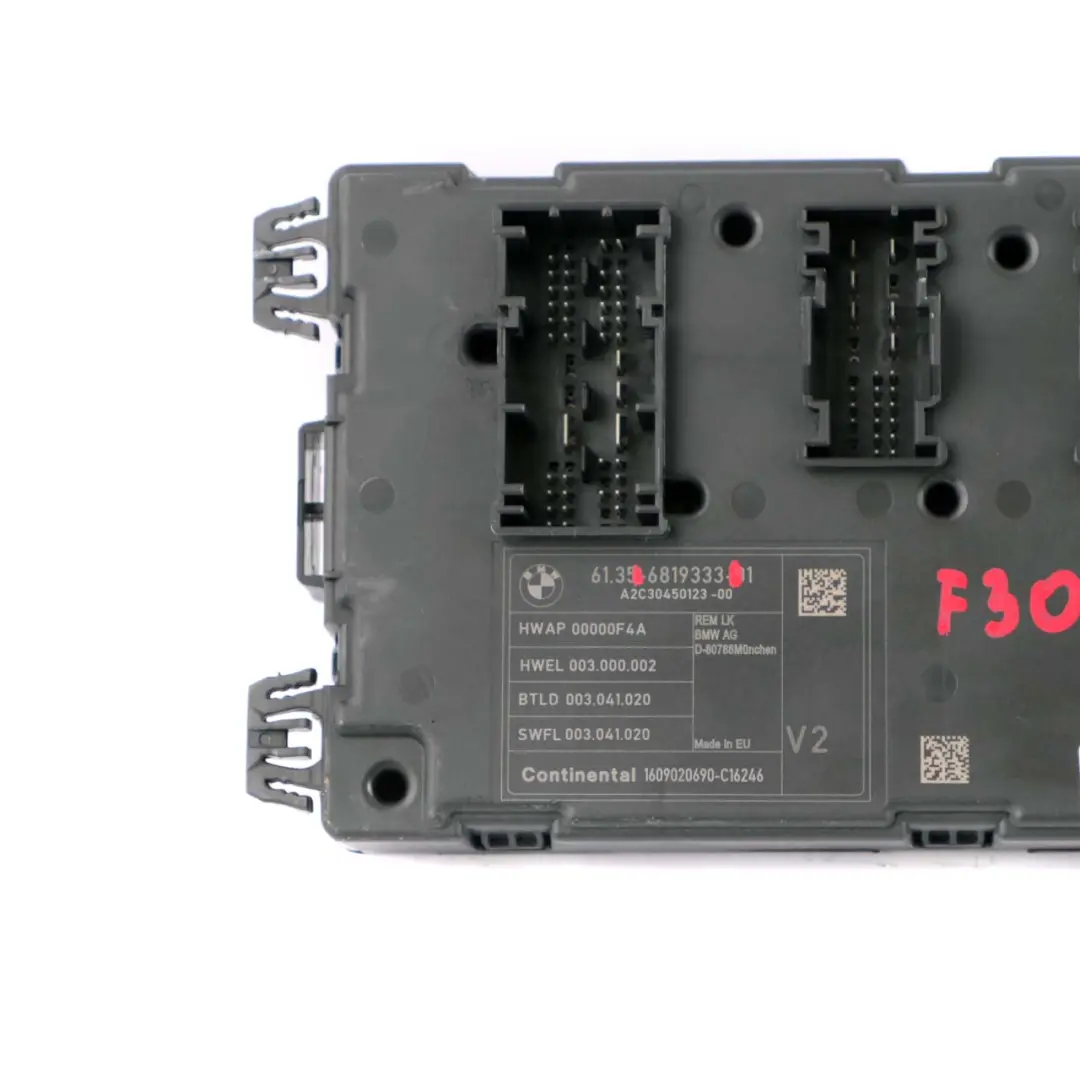 BMW F30 Module de contrôle de la carrosserie arrière V2 - SKU 6819333 - Numéro de pièce 6819333