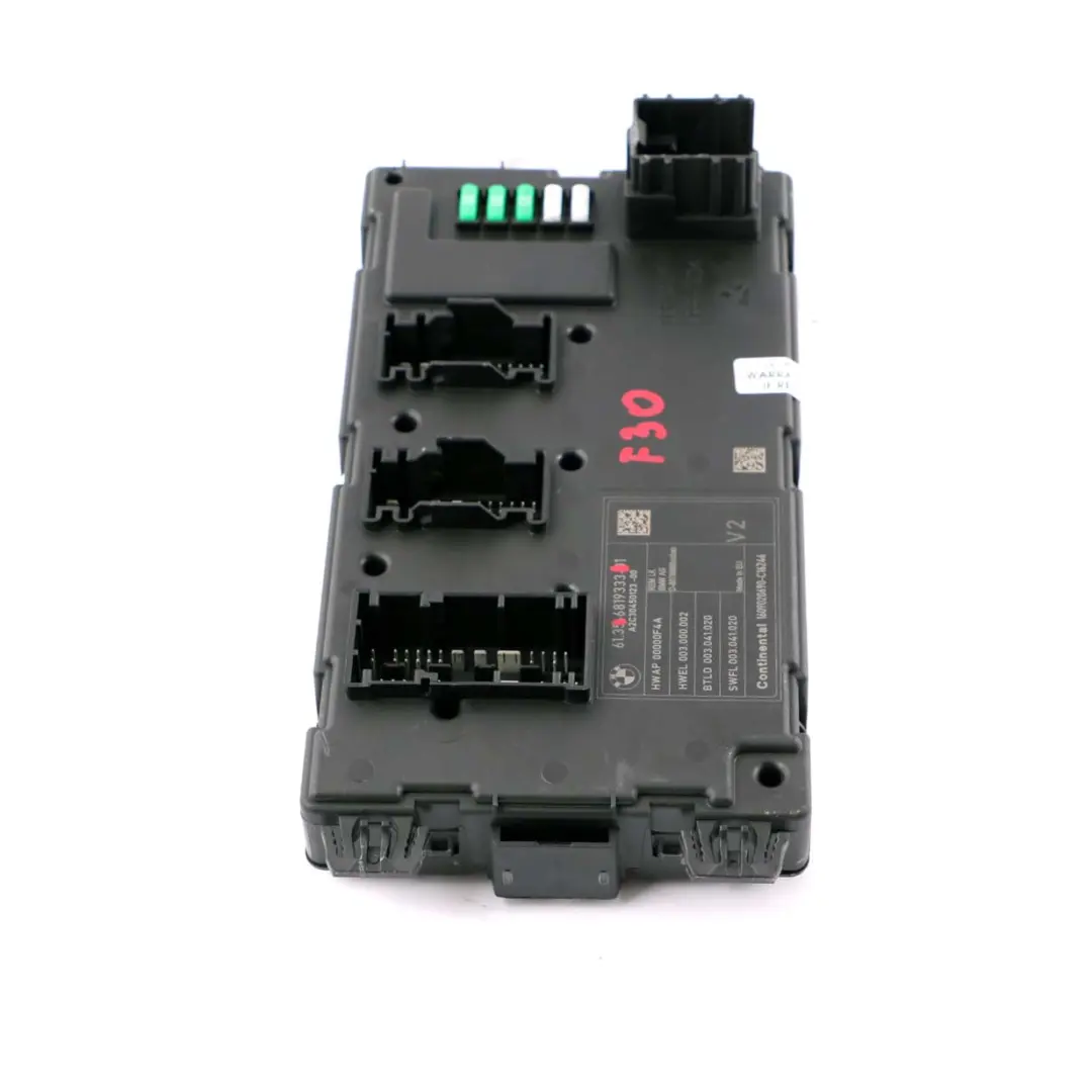 Hinteres Karosseriesteuergerät Modul V2 für BMW F30 mit Teilenummer 6819333 BMW F30 Hinteres Karosseriesteuergerät Modul V2 - SKU 6819333 - Teilenummer 6819333