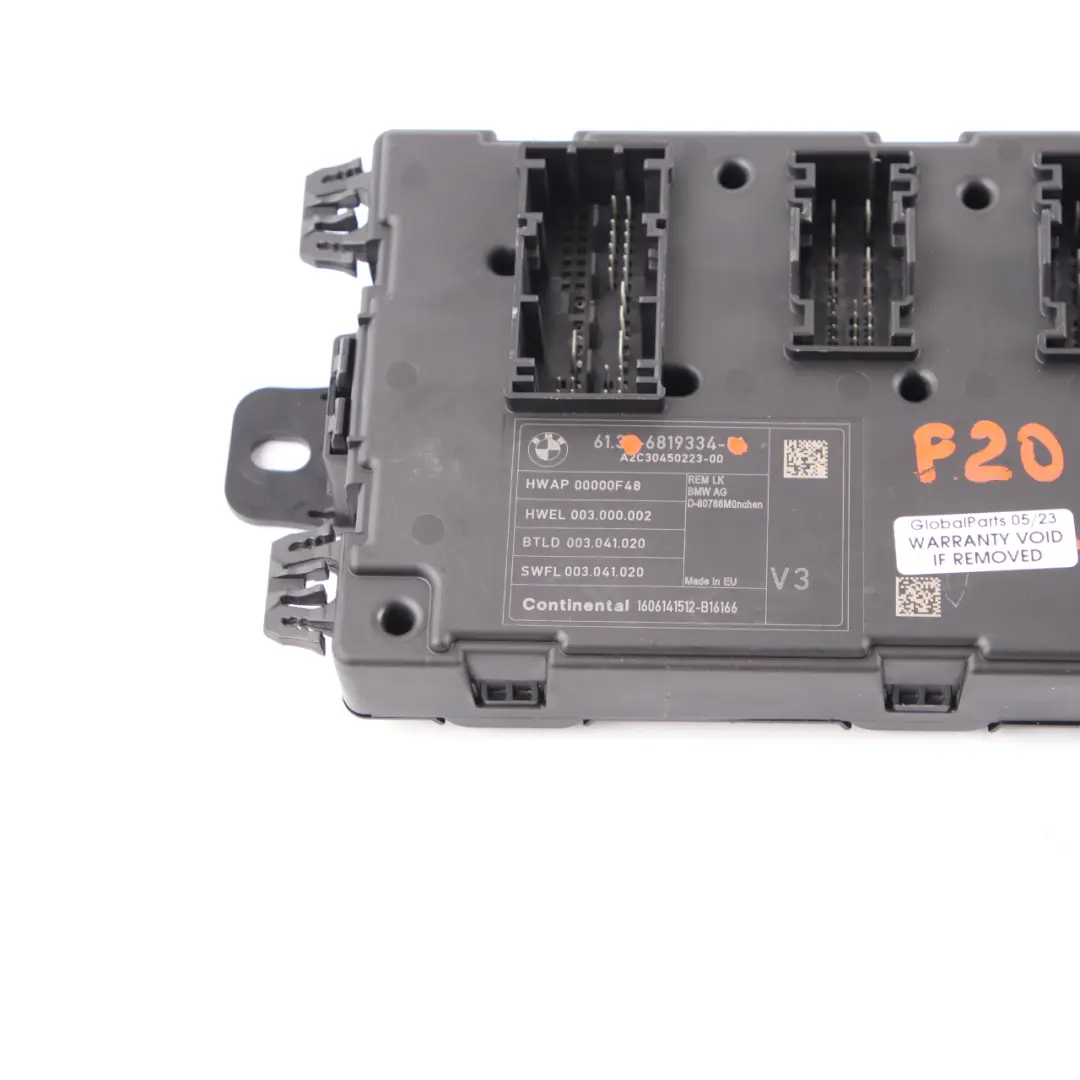 BMW F20 F21 F30 F31 REM Hinteres Elektronikmodul Sicherungskasten Steuergerät V3 - SKU 6819334 - Teilenummer 6819334