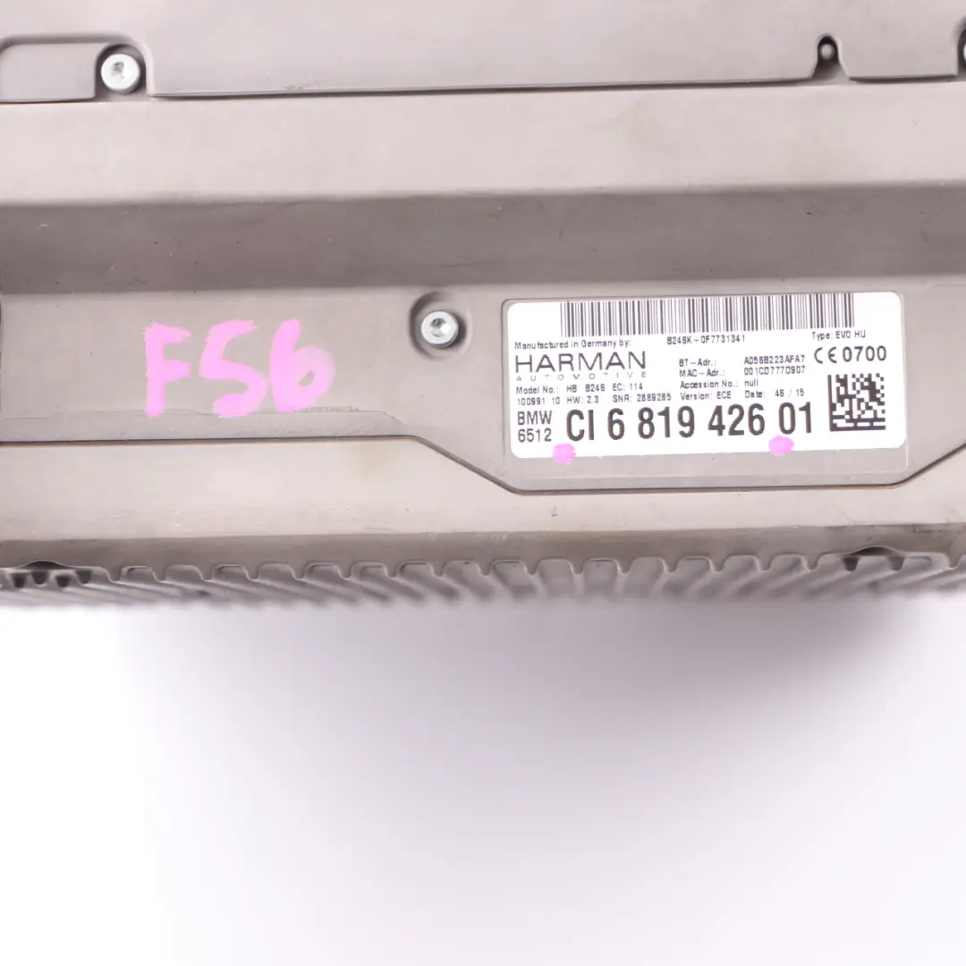 Unità principale di base Media Navigation Headunit per BMW F20 F22 F30 Mini F55 F56 con numero di parte 6819426 BMW F20 F22 F30 Mini F55 F56 Unità principale di base Media Navigation Headunit - SKU 6819426 - Numero di parte 6819426