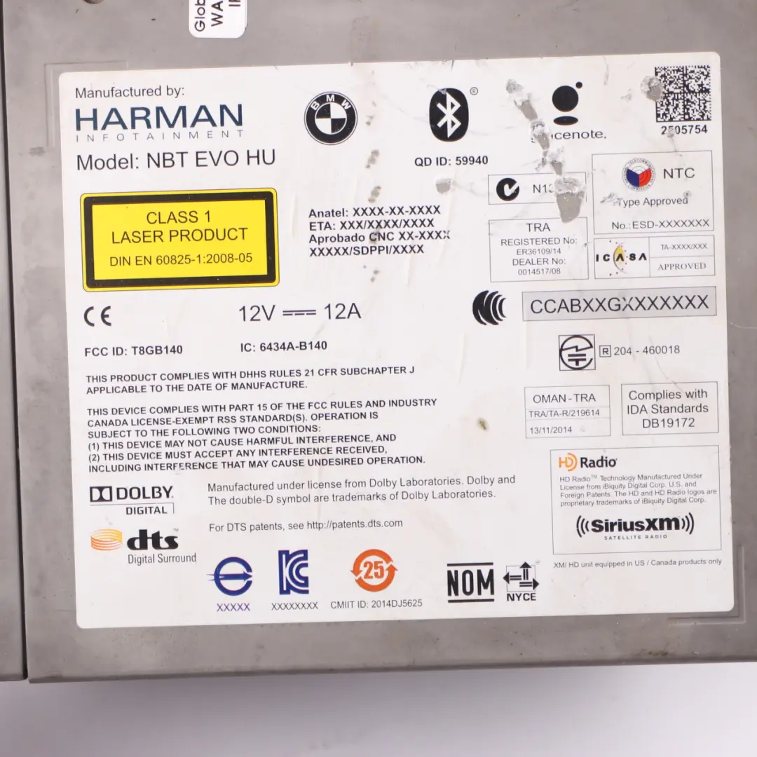 Nawigacja Radio CD do BMW F20 F22 F30 Mini F55 F56 o numerze 6819426 BMW F20 F22 F30 Mini F55 F56 Nawigacja Radio CD - SKU 6819426 - Numer Części 6819426