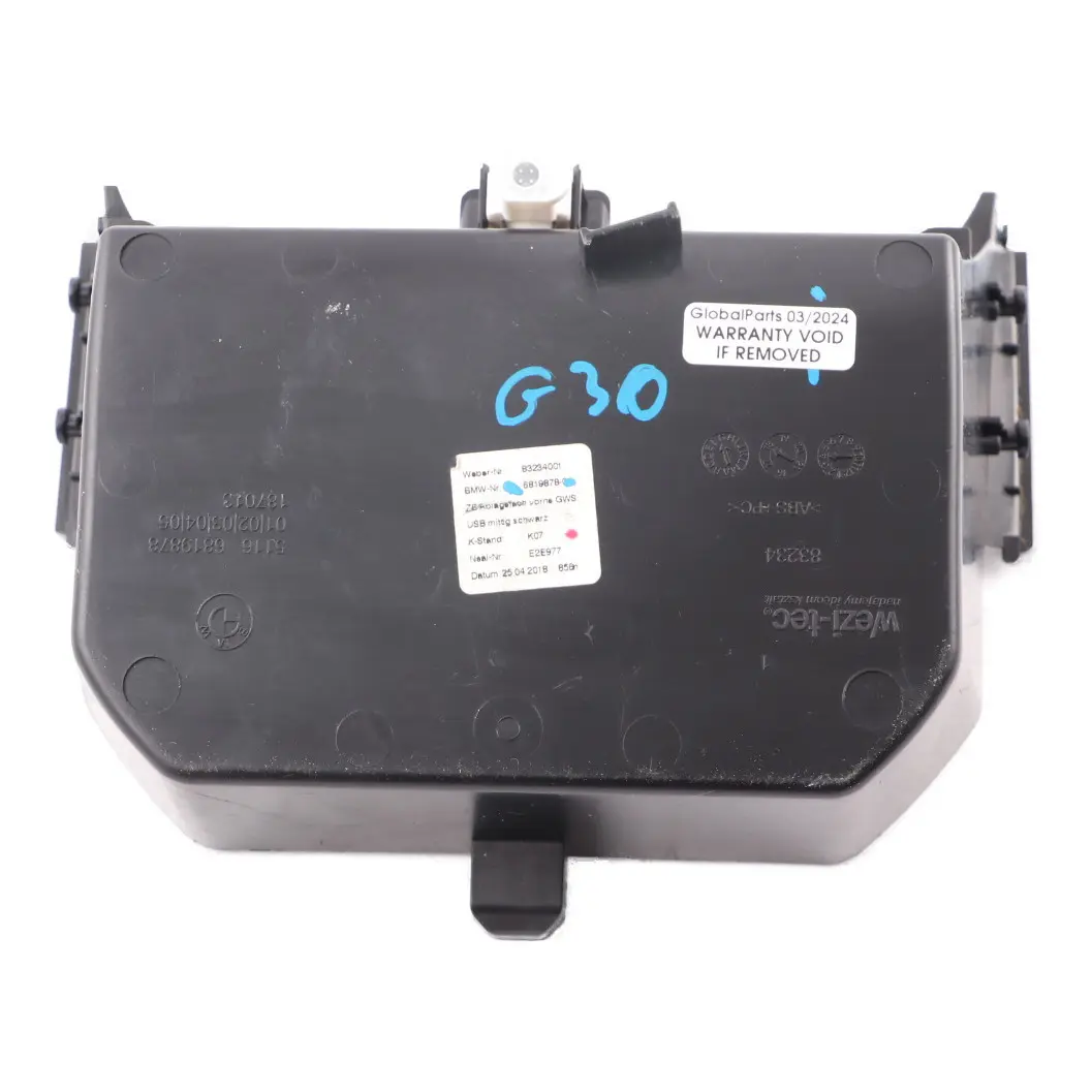 BMW G30 G31 F90 Storage Compartment Box Centre Console Front USB Socket - SKU 6819878 - Part number 6833815