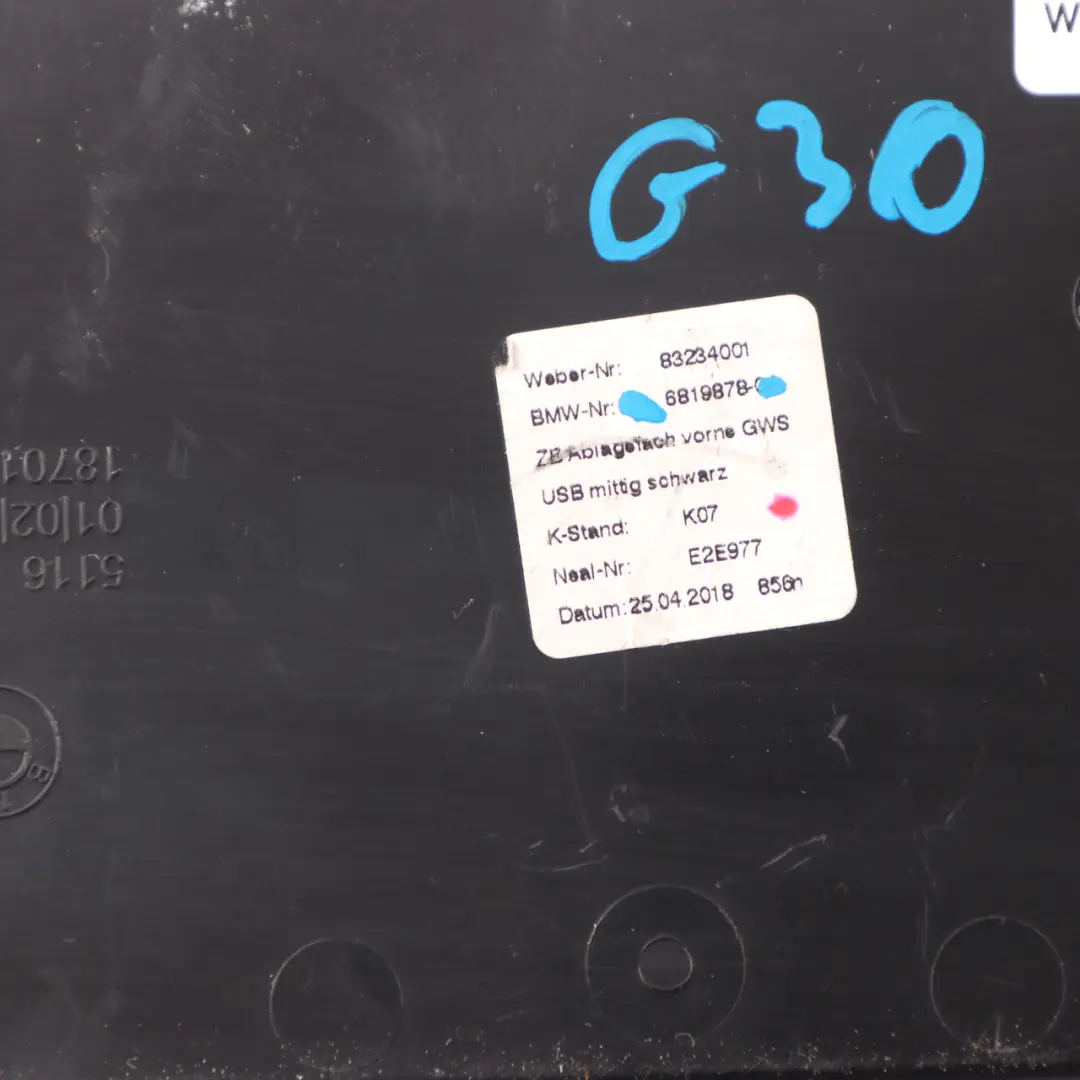 BMW G30 G31 F90 Storage Compartment Box Centre Console Front USB Socket - SKU 6819878 - Part number 6833815