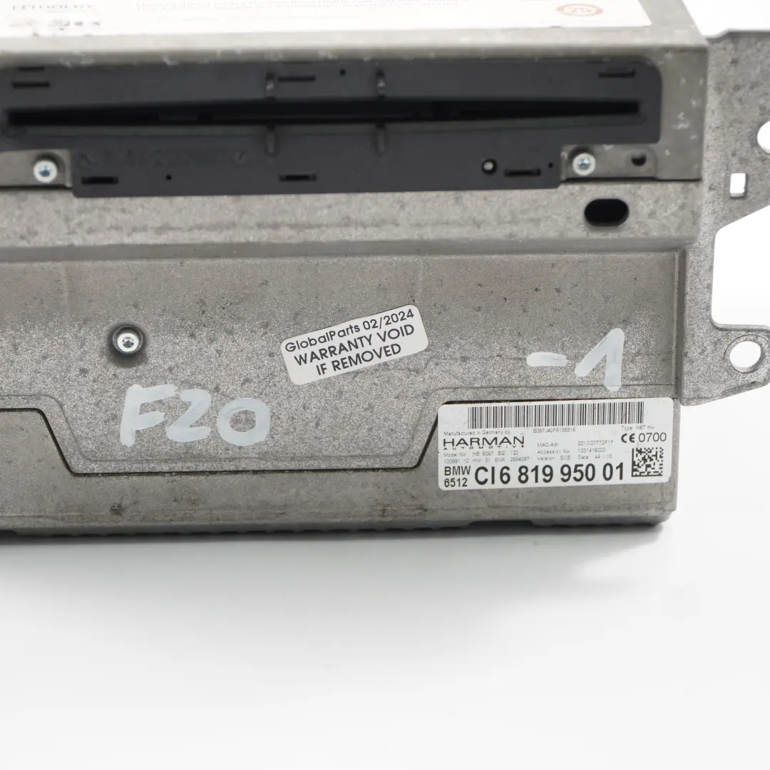 Navigation Sat Nav Head Unit High BMW F10 F11 F20 F21 F22 F30 F31 F32 - SKU 6819950-1 - Part number 6819950