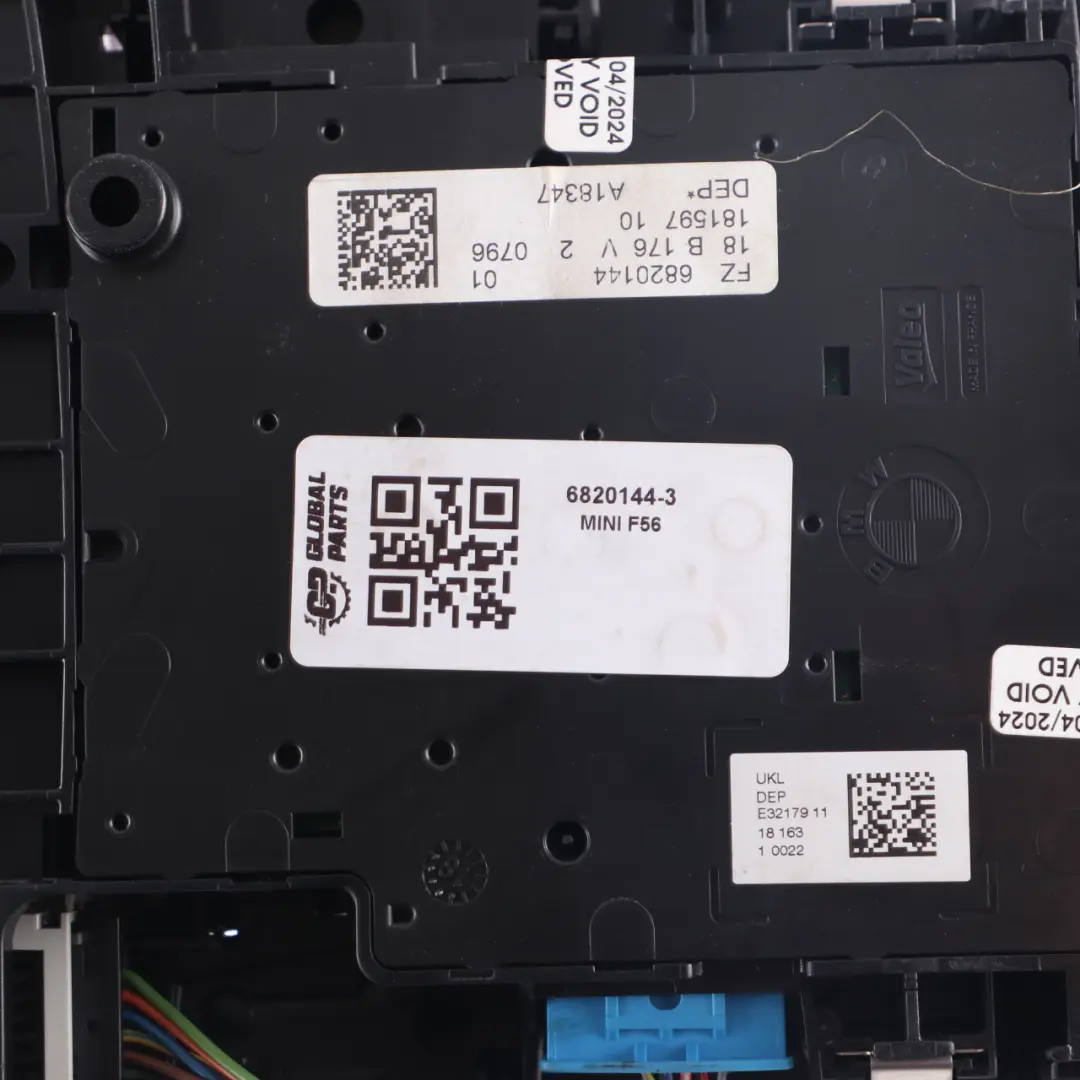 Roof Light Switch Unit Centre Control Panel to Mini F54 F55 F56 F60 with Part number 6820144 Mini F54 F55 F56 F60 Roof Light Switch Unit Centre Control Panel - SKU 6820144-3 - Part number 6820144