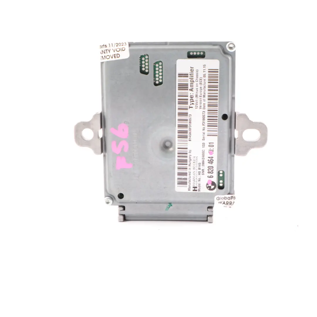 Modulo Unità di Controllo Amplificatore attivo Sound Design 6827161 per Mini F55 F56 con numero di parte 6820464 Mini F55 F56 Modulo Unità di Controllo Amplificatore attivo Sound Design 6827161 - SKU 6820464 - Numero di parte 6820464