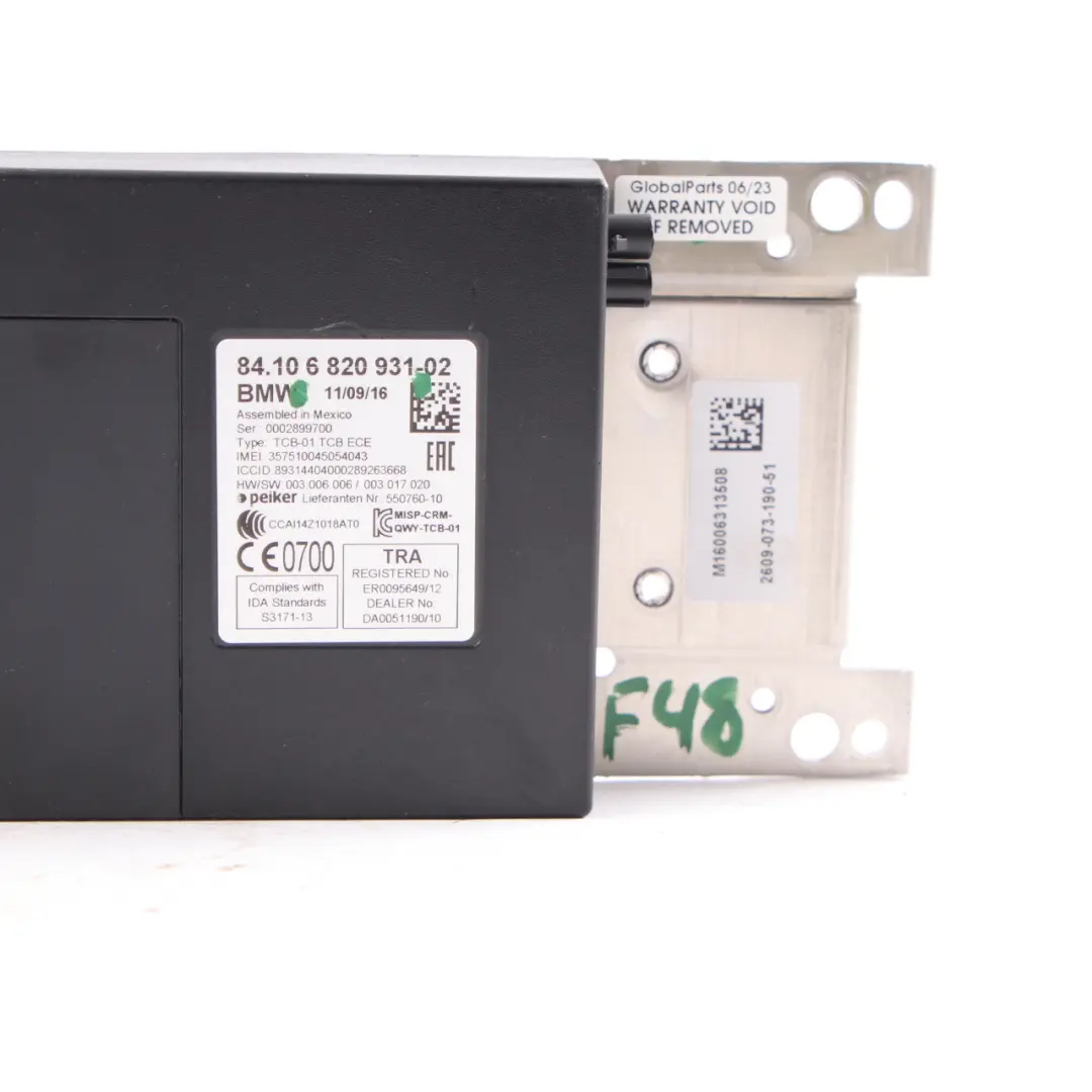  Telematikmodul BMW X1 F48 F20 F30 Bluetooth GPS Steuergerät ECU - SKU 6820931 - Teilenummer 6820931