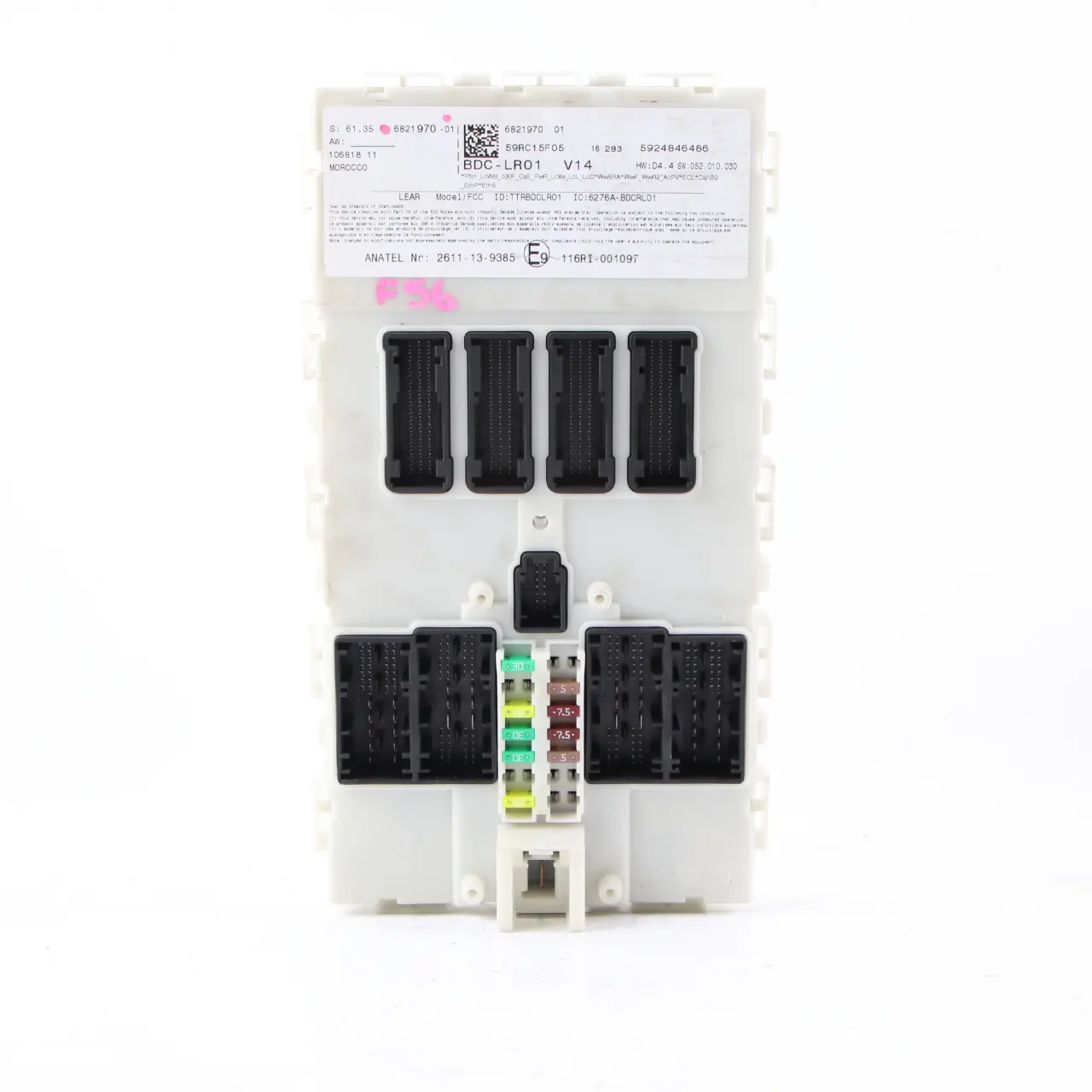 Mini Cooper One F54 F55 F56 F60 ECU Body Domain Controller BDC Módulo 6821970