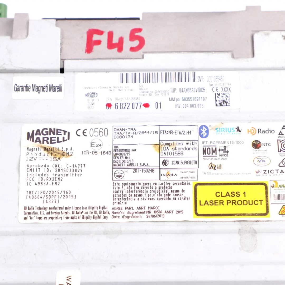 Principale Navigazione Multimediale Base per BMW 1 2 3 F20 F21 F22 F30 F31 con numero di parte 9874338 BMW 1 2 3 F20 F21 F22 F30 F31 Principale Navigazione Multimediale Base - SKU 6822077 - Numero di parte 9874338