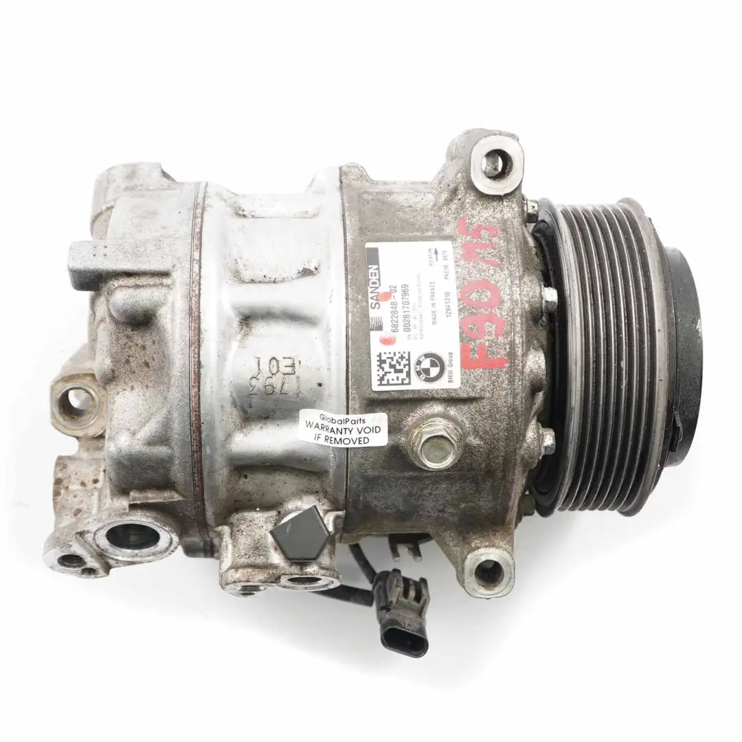 Conditioning Compressor BMW F90 M5 G11 G30 Petrol A/C Pump to Air with Part number 6822848 Air Conditioning Compressor BMW F90 M5 G11 G30 Petrol A/C Pump - SKU 6822848 - Part number 6822848