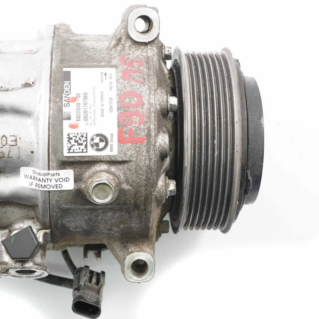 Conditioning Compressor BMW F90 M5 G11 G30 Petrol A/C Pump to Air with Part number 6822848 Air Conditioning Compressor BMW F90 M5 G11 G30 Petrol A/C Pump - SKU 6822848 - Part number 6822848