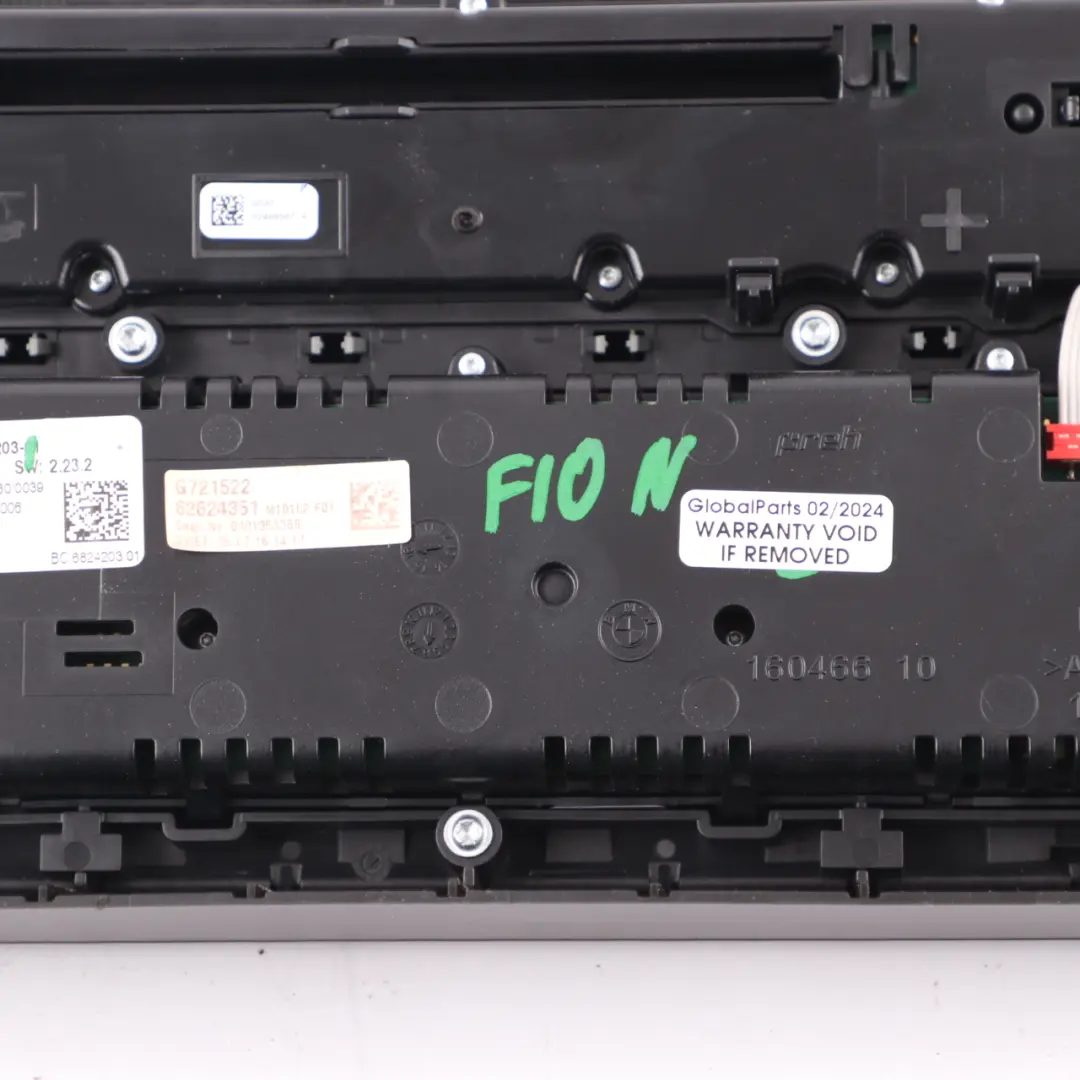 Air Conditioning Panel BMW F10 F11 Radio A/C Switch Climate Control - SKU 6824203 - Part number 6824203