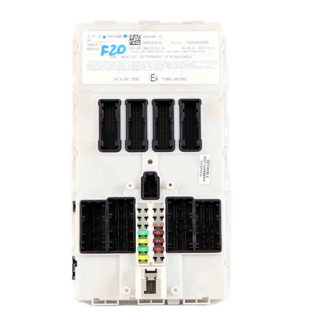 Caja De Fusibles BMW F20 F22 F30 F32 Módulo ECU Control FEM 6824386