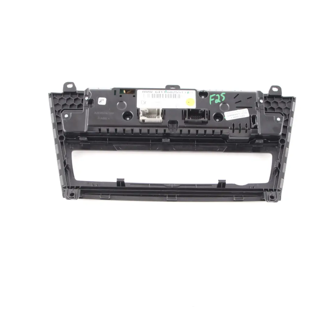 BMW X3 F25 Panneau d'interrupteur climatisation Climatisation Haute brillance - SKU 6825513 - Numéro de pièce 6825513