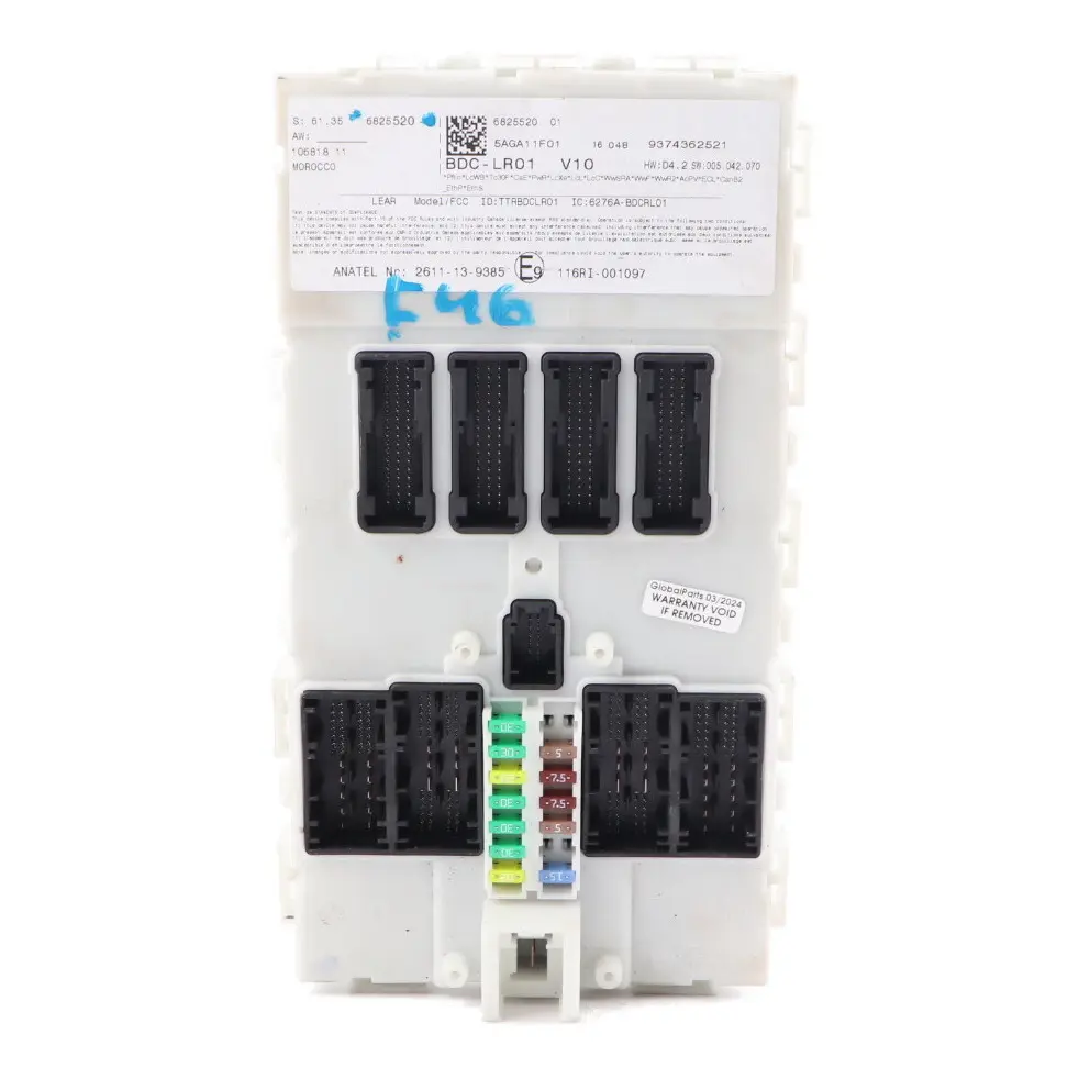 Body Domain Controller BDC Control Unit Module LR01 ECU to BMW F45 F46 with Part number 6825520 BMW F45 F46 Body Domain Controller BDC Control Unit Module LR01 ECU - SKU 6825520 - Part number 6825520
