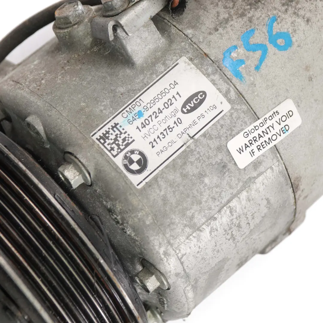 Conditioning Compressor R134A/R1234YF to BMW F10 F11 LCI Mini Cooper F56 F60 Air with Part number 6826879 BMW F10 F11 LCI Mini Cooper F56 F60 Air Conditioning Compressor R134A/R1234YF - SKU 6826879-2 - Part number 6826879