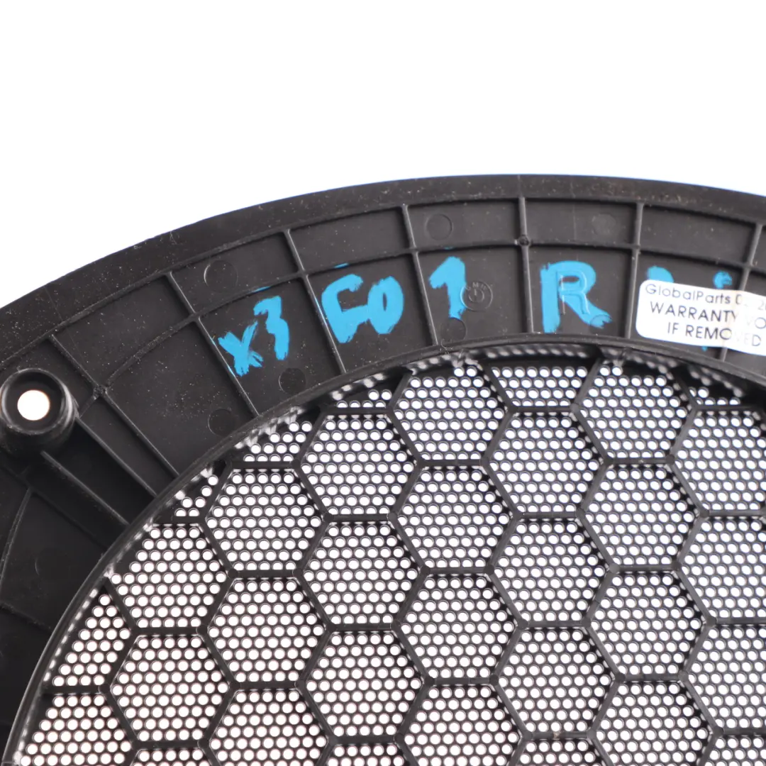  Tapa Altavoz BMW X3 G01 X4 G02 Derecha Recorte Subwoofer Negro - SKU 6826950 - Número de pieza 6826950