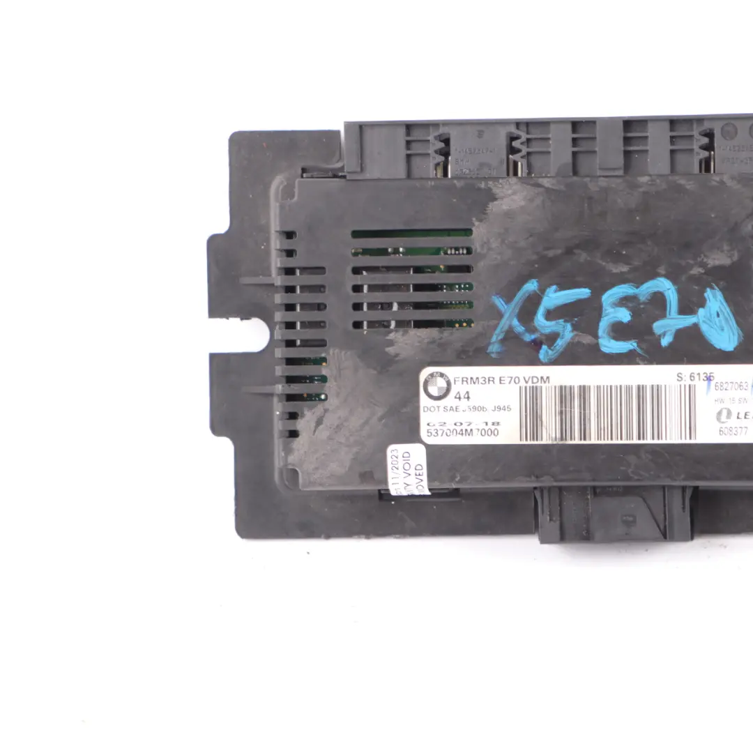Footwell Light Control Unit Module FRM3R Lear ECU to BMW X5 E70 with Part number 6827063 BMW X5 E70 Footwell Light Control Unit Module FRM3R Lear ECU - SKU 6827063 - Part number 6827063