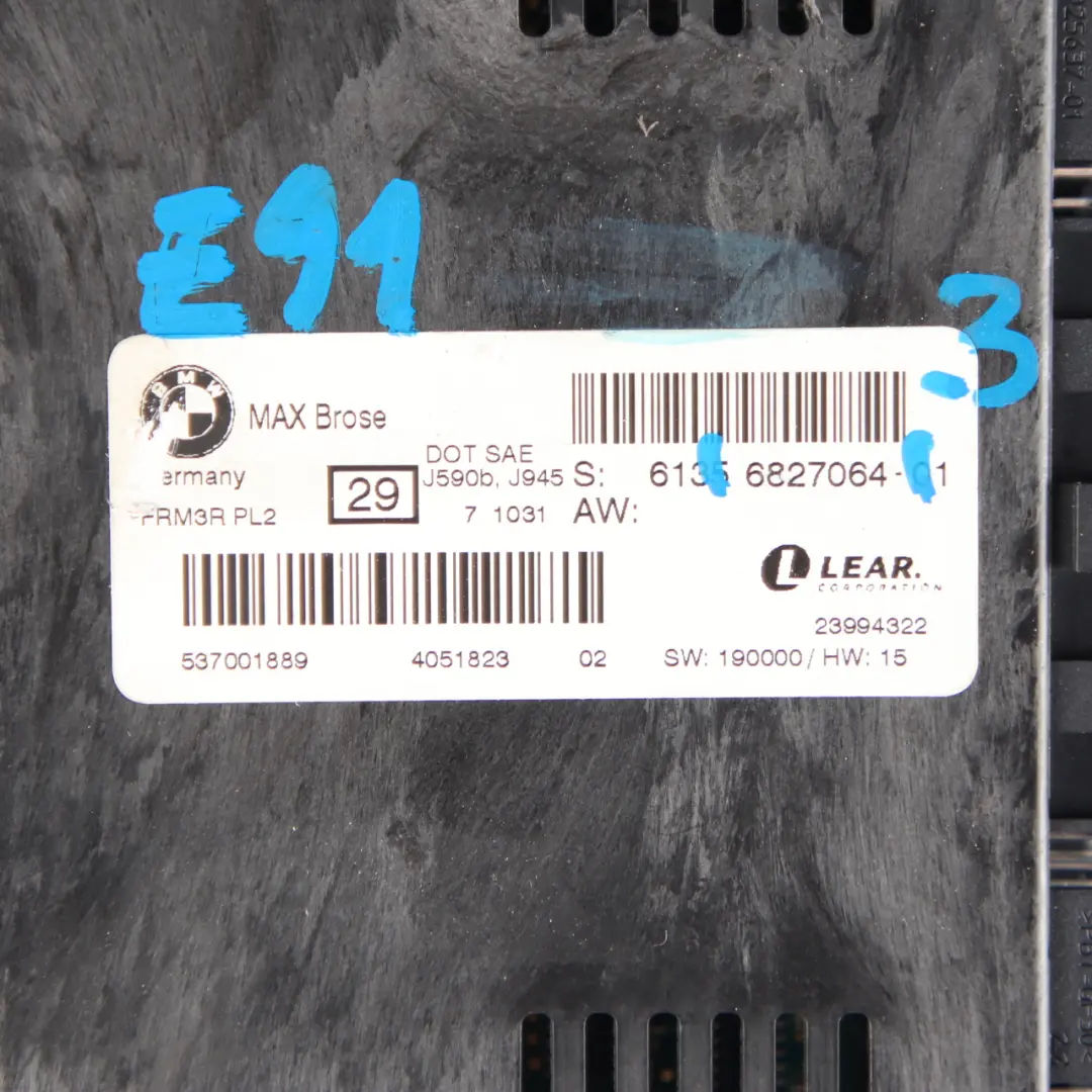 Brose Footwell Light Module Control Unit ECU FRM3R PL2 to BMW E93 Max with Part number 6827064 BMW E93 Max Brose Footwell Light Module Control Unit ECU FRM3R PL2 - SKU 6827064-3 - Part number 6827064