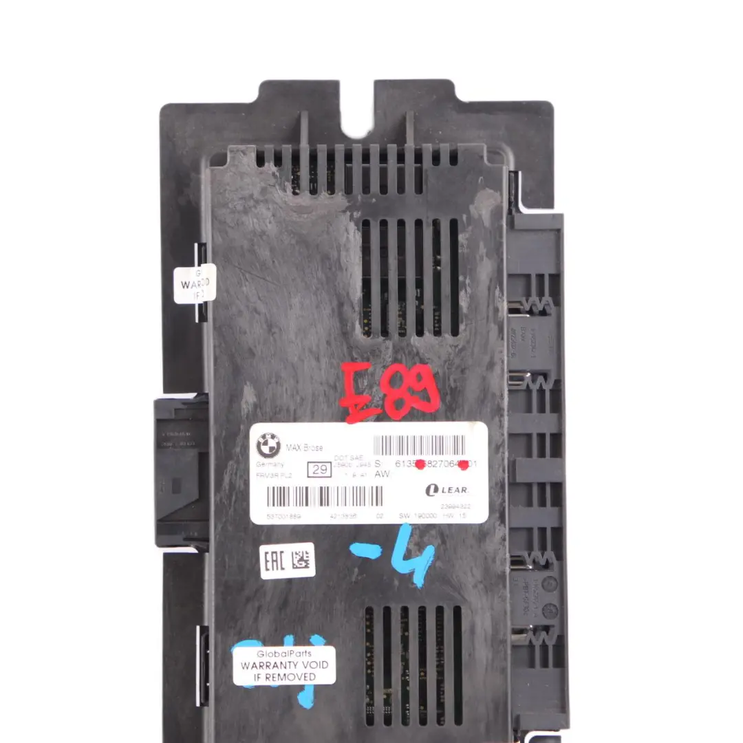 BMW Z4 E89 Max Brose Footwell Light Module Control Unit ECU FRM3R PL2 - SKU 6827064-4 - Part number 6827064