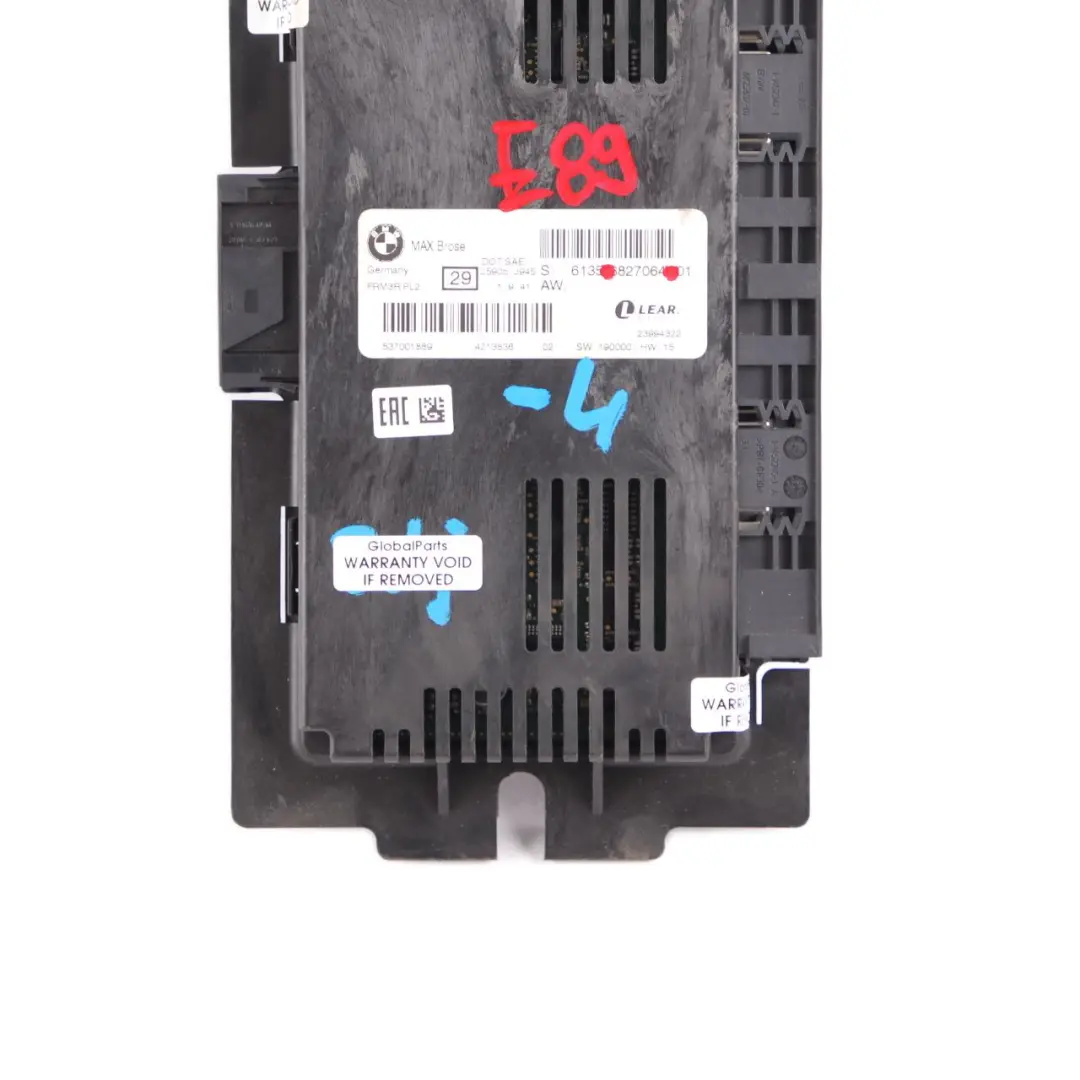 Brose Footwell Light Module Control Unit ECU FRM3R PL2 to BMW Z4 E89 Max with Part number 6827064 BMW Z4 E89 Max Brose Footwell Light Module Control Unit ECU FRM3R PL2 - SKU 6827064-4 - Part number 6827064
