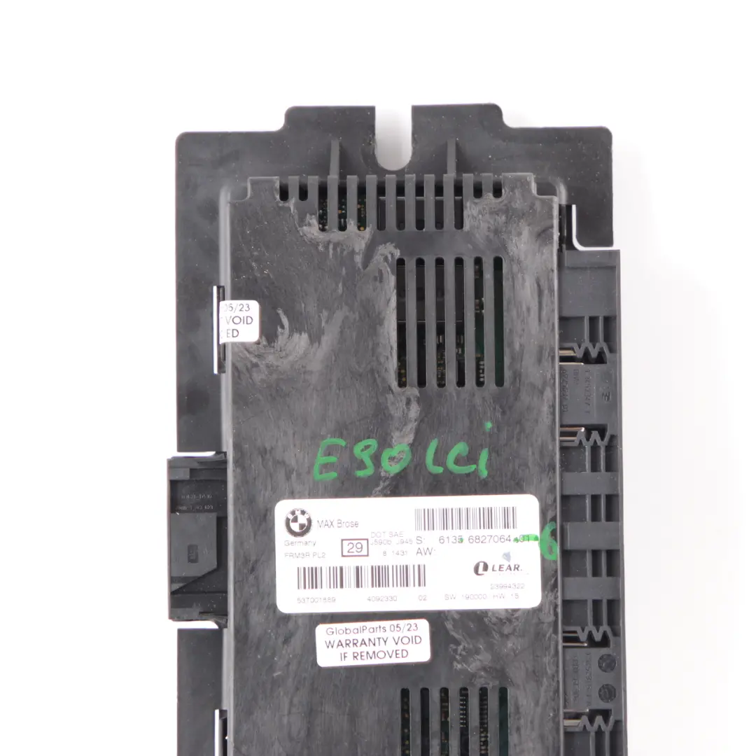 BMW E90 LCI Max Brose Footwell Light Module Control Unit ECU FRM3R PL2 - SKU 6827064-6 - Numéro de pièce 6827064