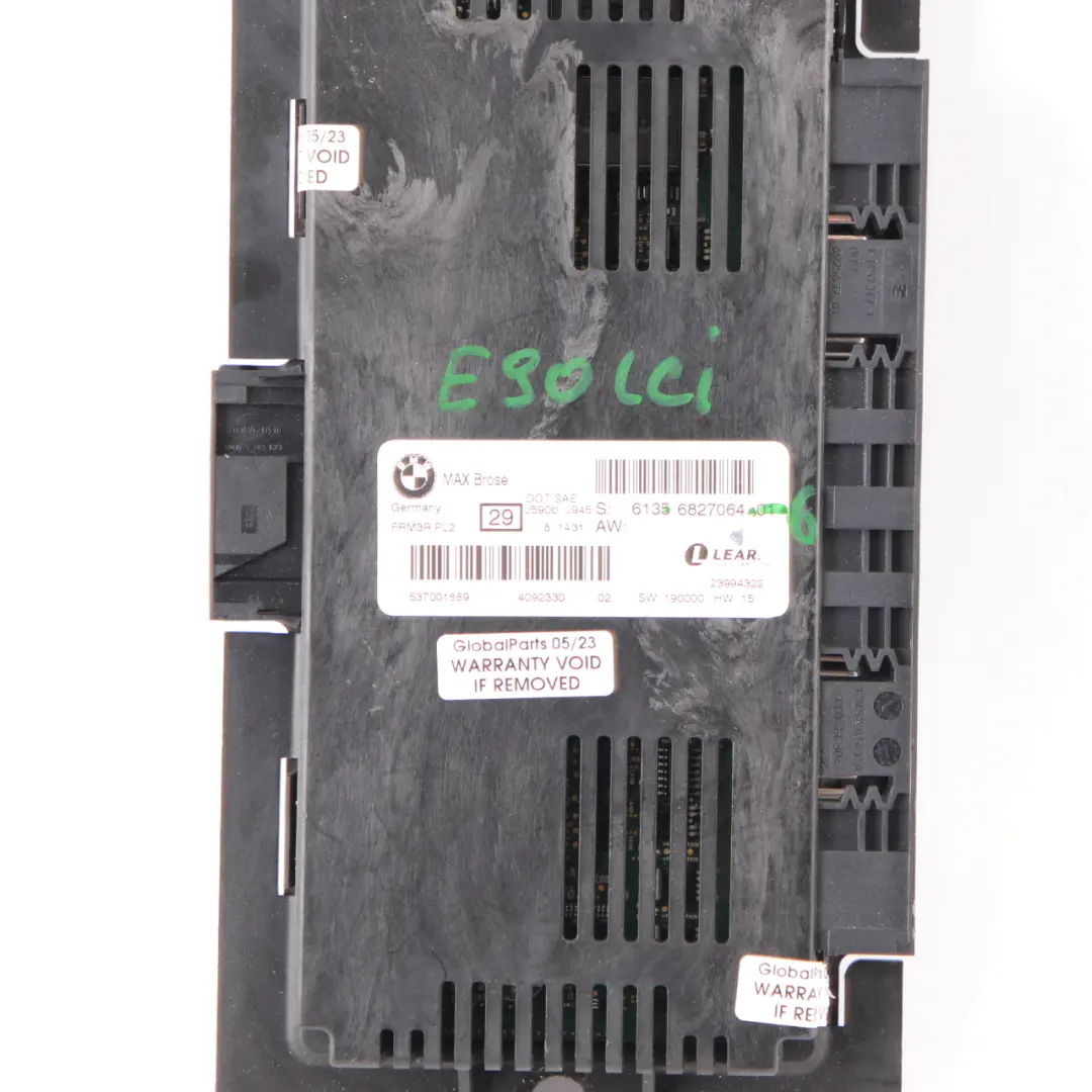 Brose Fußraumleuchte Modul Steuergerät ECU FRM3R PL2 für BMW E90 LCI Max mit Teilenummer 6827064 BMW E90 LCI Max Brose Fußraumleuchte Modul Steuergerät ECU FRM3R PL2 - SKU 6827064-6 - Teilenummer 6827064