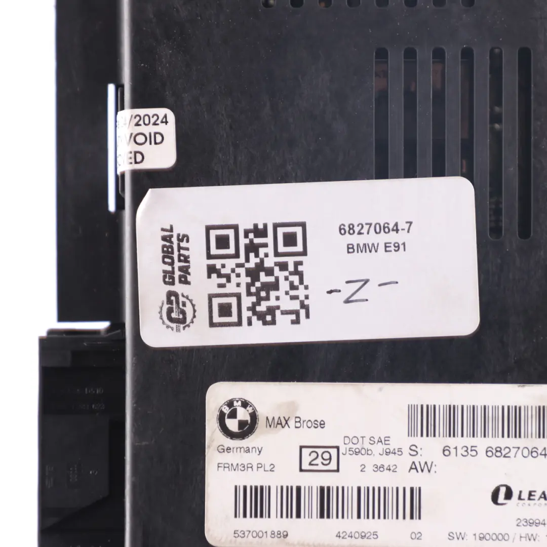 BMW E91 Max Brose Footwell Light Module Control Unit ECU FRM3R PL2 - SKU 6827064-7 - Part number 6827064
