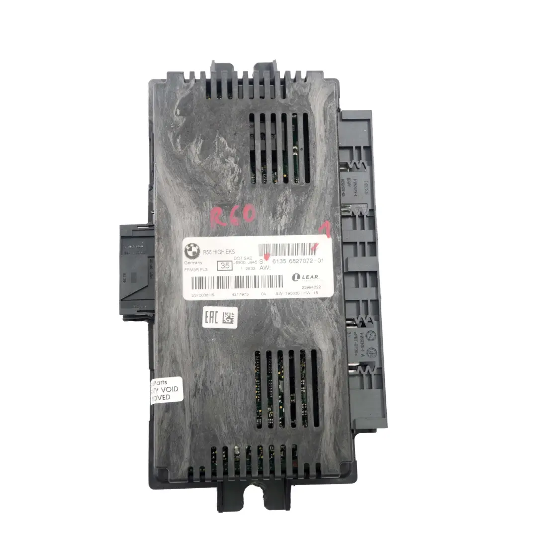 Moduł sterownik świateł do Mini Cooper R60 o numerze 6827072 Mini Cooper R60 Moduł sterownik świateł - SKU 6827072-1 - Numer Części 6827072