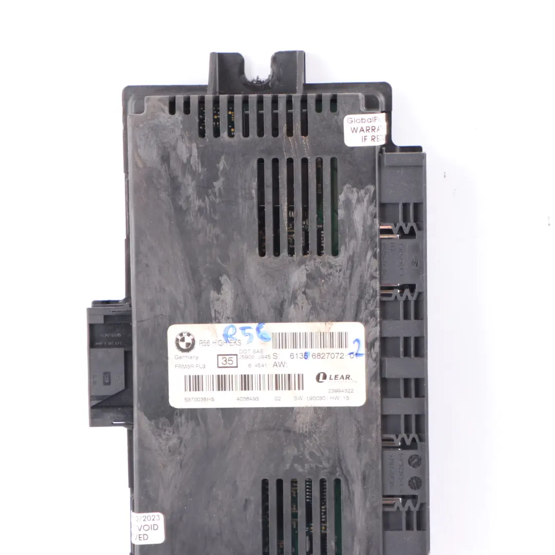 Module d'éclairage de l'habitacle Haut EKS ECU PL3 FRM3R pour Mini One R56 à propos du numéro de pièce 6827072 Mini One R56 Module d'éclairage de l'habitacle Haut EKS ECU PL3 FRM3R - SKU 6827072-2 - Numéro de pièce 6827072