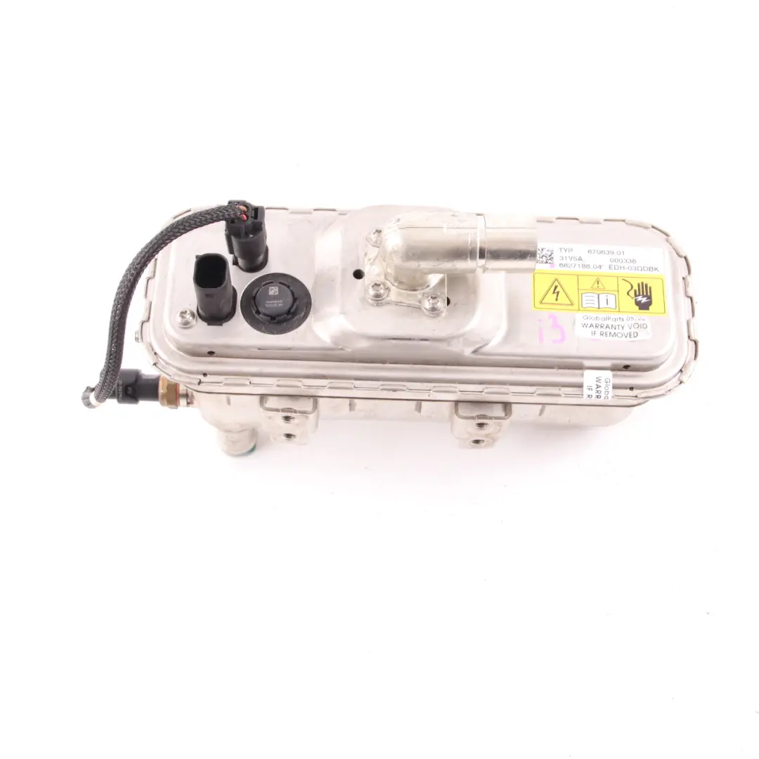 BMW i3 I01 Hybrid Electric Auxiliary Electrical Coolant Water Heater - SKU 6827186 - Part number 6827186