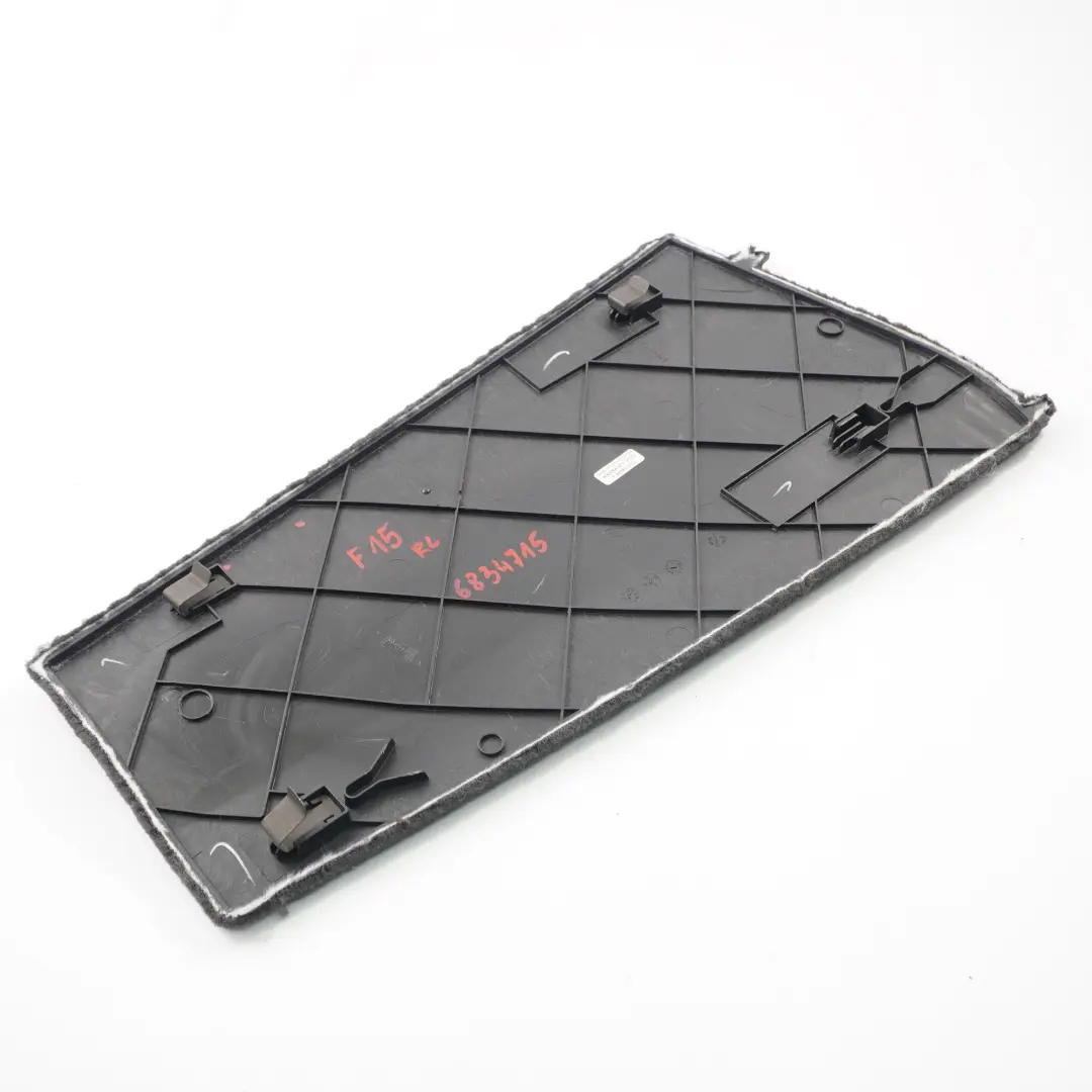 BMW X5 F15 X6 F16 Obudowa Osłona Konsoli Środkowej Lewy Tył Czarny 6963425 - SKU 6834715 - Numer Części 6834715