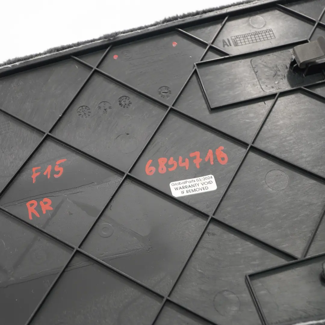 Centre Console Cover BMW X5 F15 X6 F16 Rear Right O/S Trim Panel Black 6963426  - SKU 6834716 - Part number 6834716