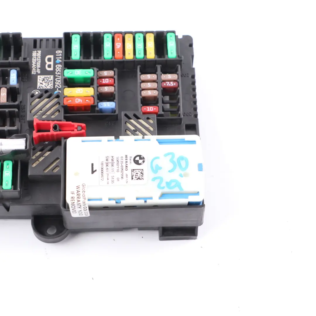BMW G30 G12 Fuse Relay Box Rear Trunk Power Distribution B + Box Basis - SKU 6837092 - Part number 6837092
