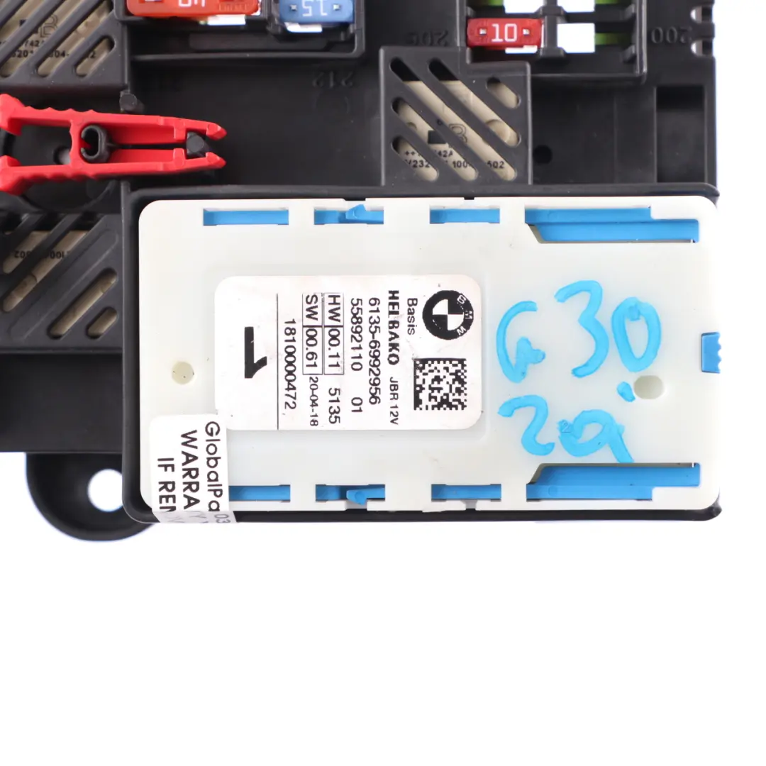 Scatola Relè Fusibili Distribuzione Bagagliaio Posteriore per BMW G30 G12 con numero di parte 6837092 BMW G30 G12 Scatola Relè Fusibili Distribuzione Bagagliaio Posteriore - SKU 6837092 - Numero di parte 6837092