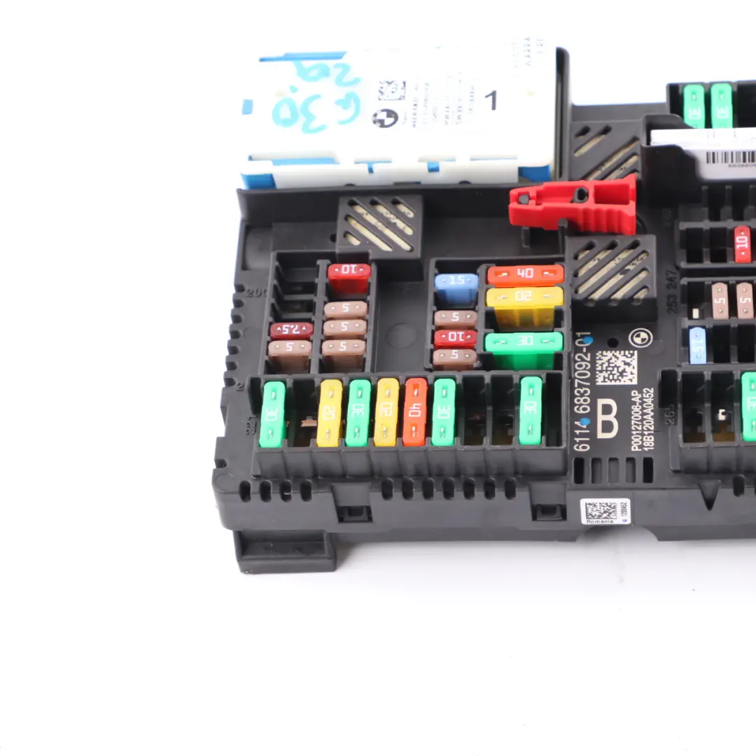 BMW G30 G12 Fuse Relay Box Rear Trunk Power Distribution B + Box Basis - SKU 6837092 - Part number 6837092