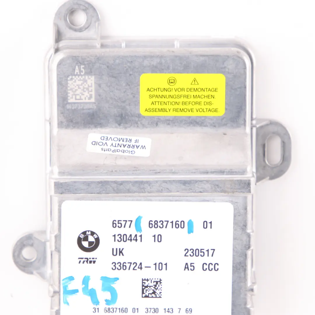 BMW F45 F46 F48 Moduł Airbag Poduszek Powietrznych ECU TRW - SKU 6837160 - Numer Części 6837160