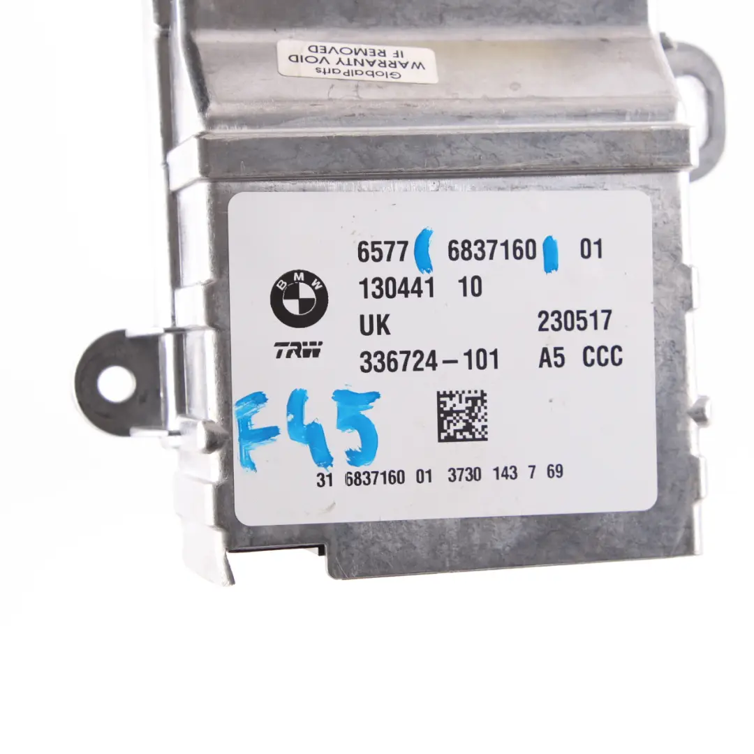 BMW F45 F46 F48 Moduł Airbag Poduszek Powietrznych ECU TRW - SKU 6837160 - Numer Części 6837160