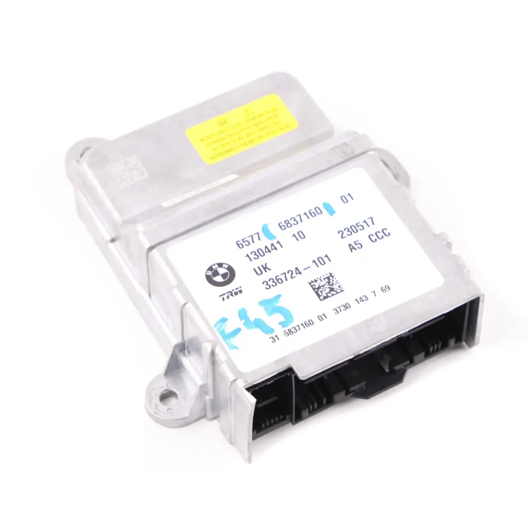Module Airbag ECU Unité de Contrôle TRW pour BMW F45 F46 F48 à propos du numéro de pièce 6837160 BMW F45 F46 F48 Module Airbag ECU Unité de Contrôle TRW - SKU 6837160 - Numéro de pièce 6837160