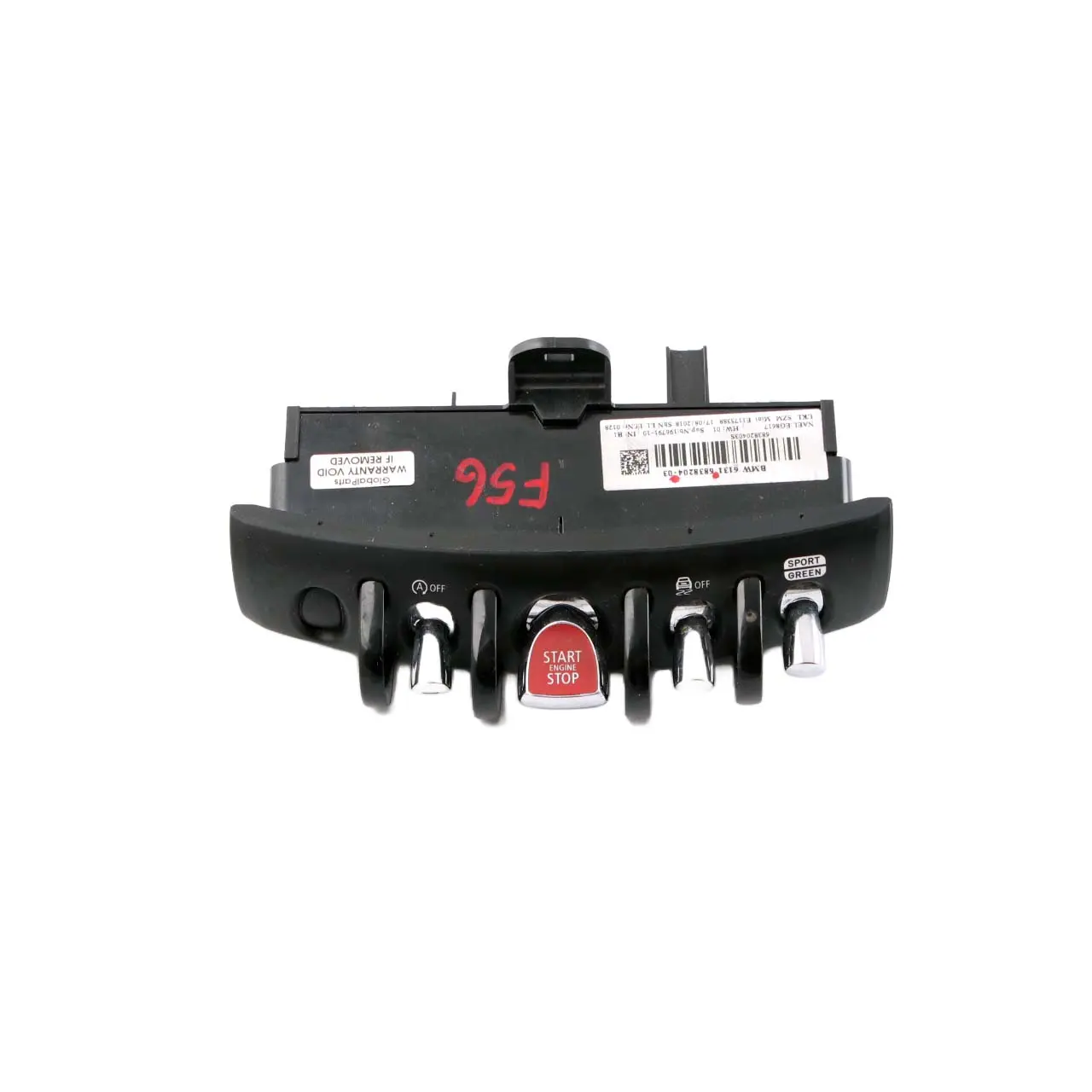 Mini F55 F56 F57 Interruttore Unità Finestra Console Centrale Nero 6838204