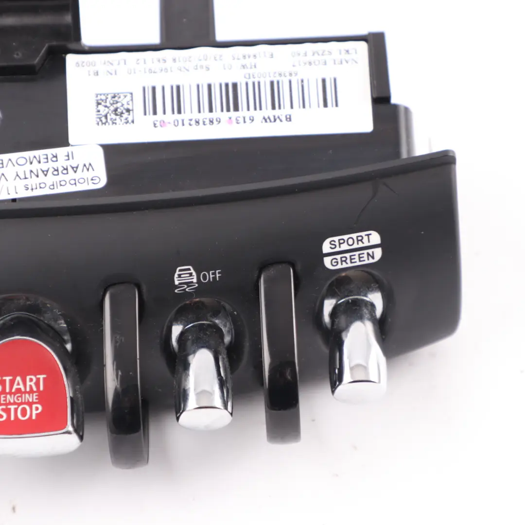 Mini Countryman F60 Centre Console Switch Panel Engine Start Start/Stop - SKU 6838210 - Part number 6838210