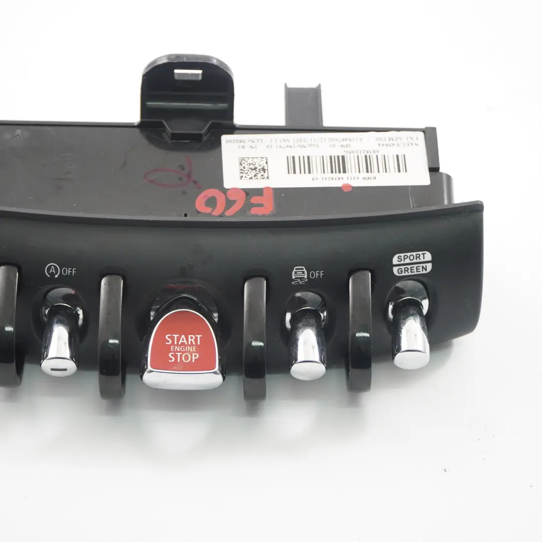 Centre Console Start Stop Button Switch Panel Mini Countryman F60 - SKU 6838211 - Part number 6838211