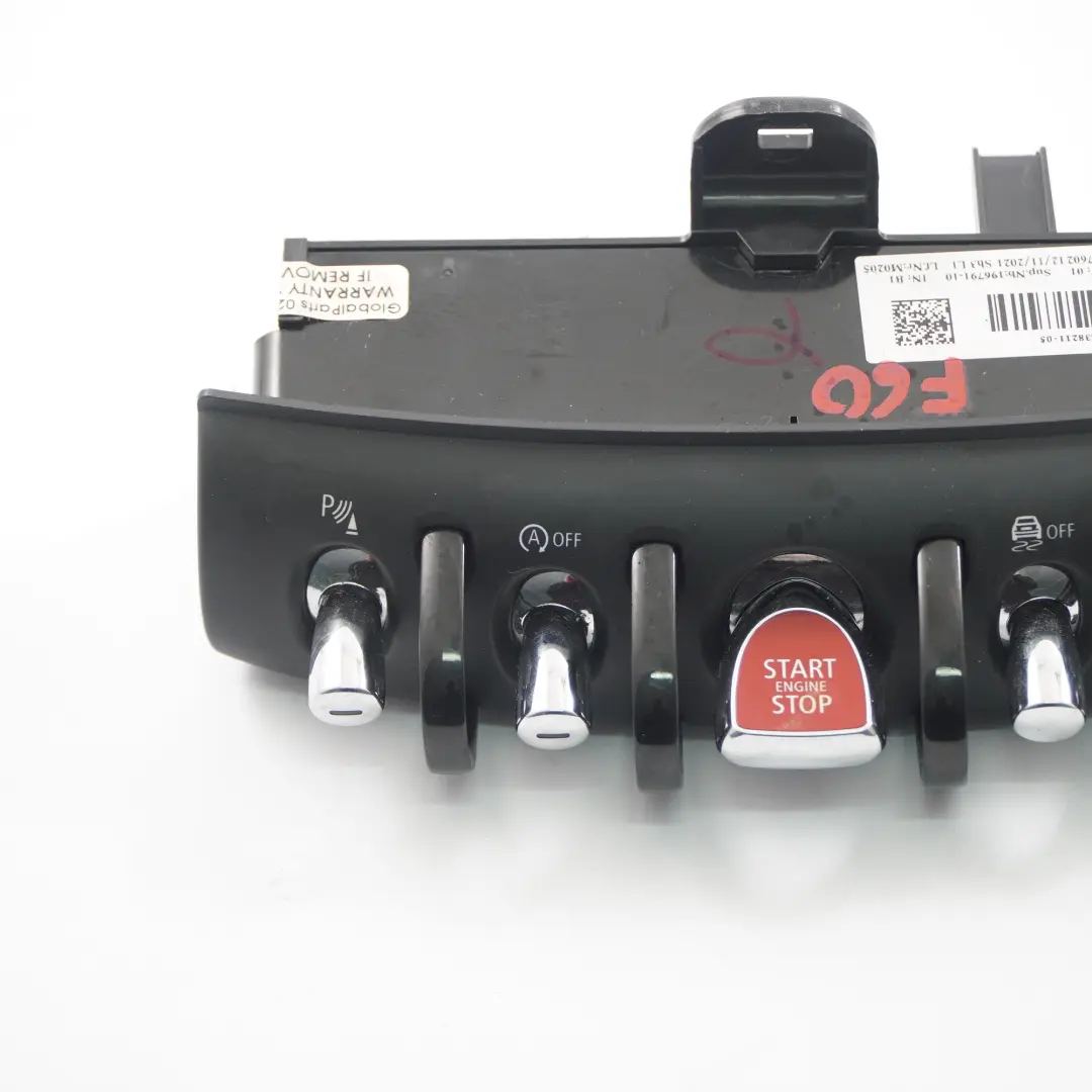 Mini Countryman F60 Consola Central Start Stop Botón Interruptor Panel - SKU 6838211 - Número de pieza 6838211