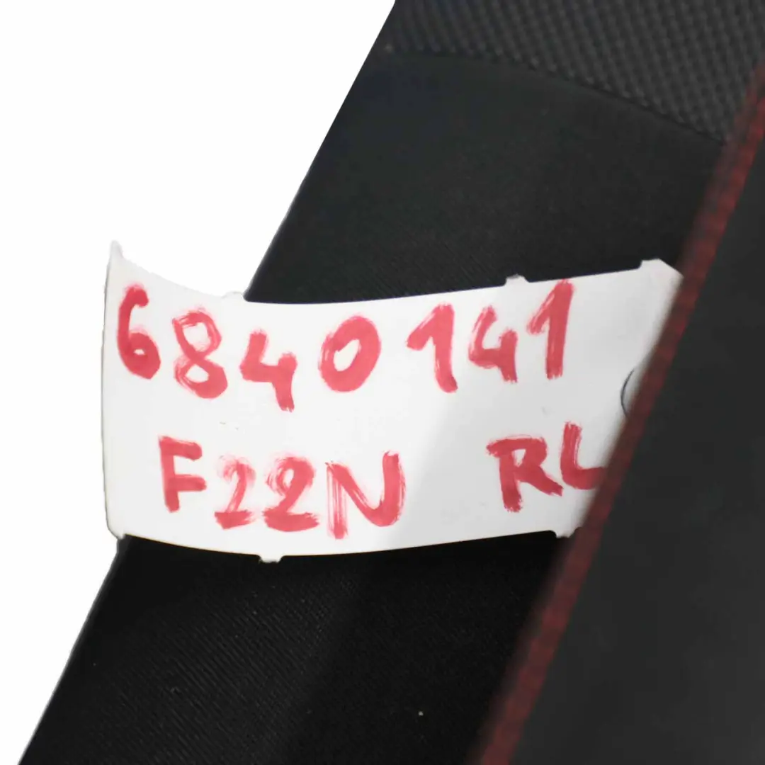 Left N/S Backrest Cover Cloth Fabric Anthracite Red BMW F22 LCI Rear Seat - SKU 6840141 - Part number 6840141