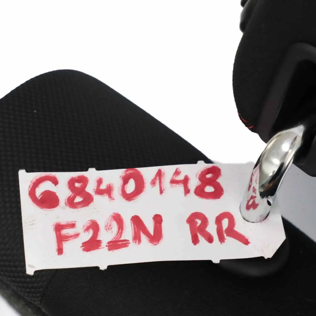 BMW F22 LCI Rear Seat Backrest Cover Right O/S Cloth Fabric Anthracite Red - SKU 6840148 - Part number 6840148